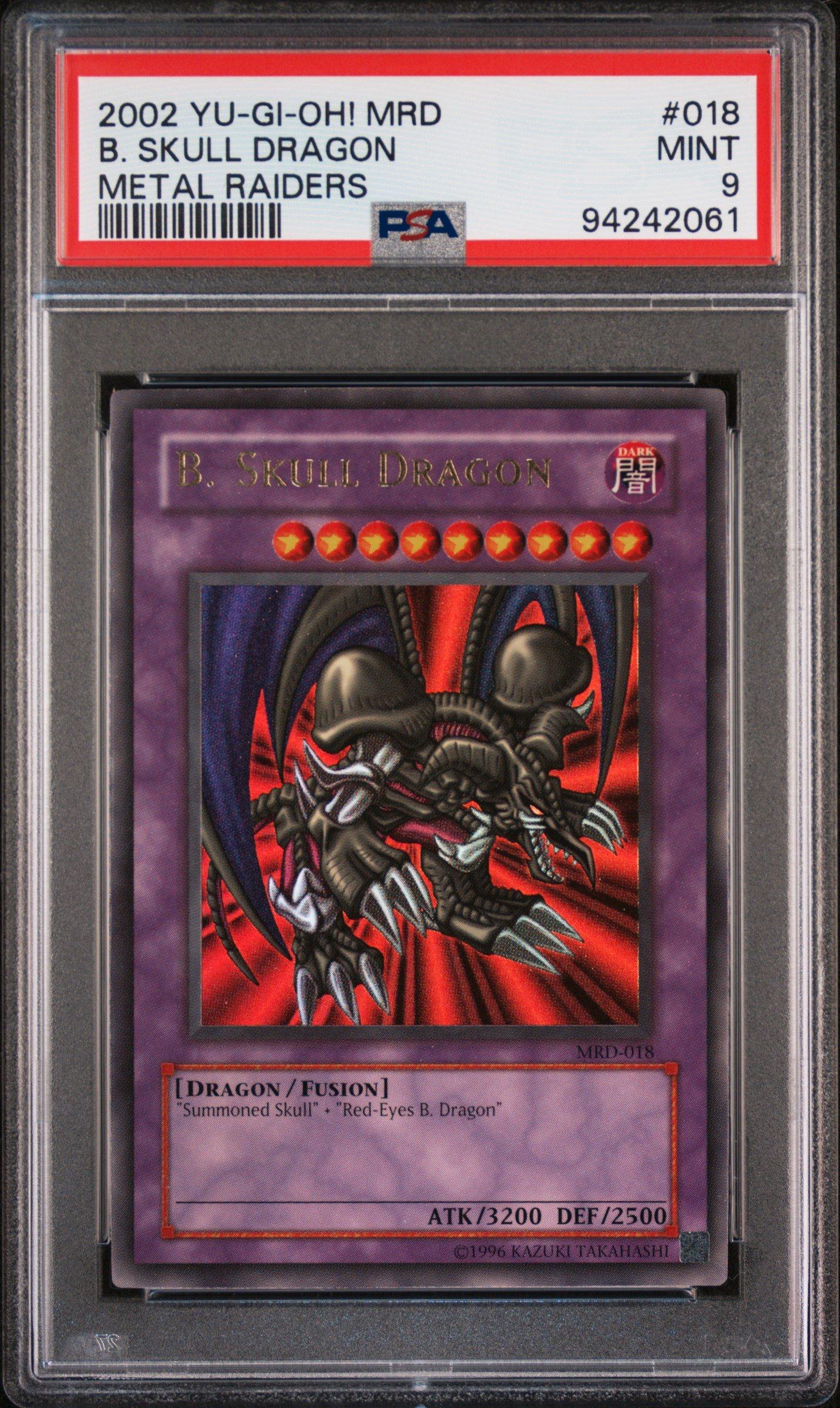 遊戯王 #018 GEM MT 2002 2002 Yu-gi-oh! Mrd-metal Raiders 018 B. Skull Dragon PSA 9 Graded
