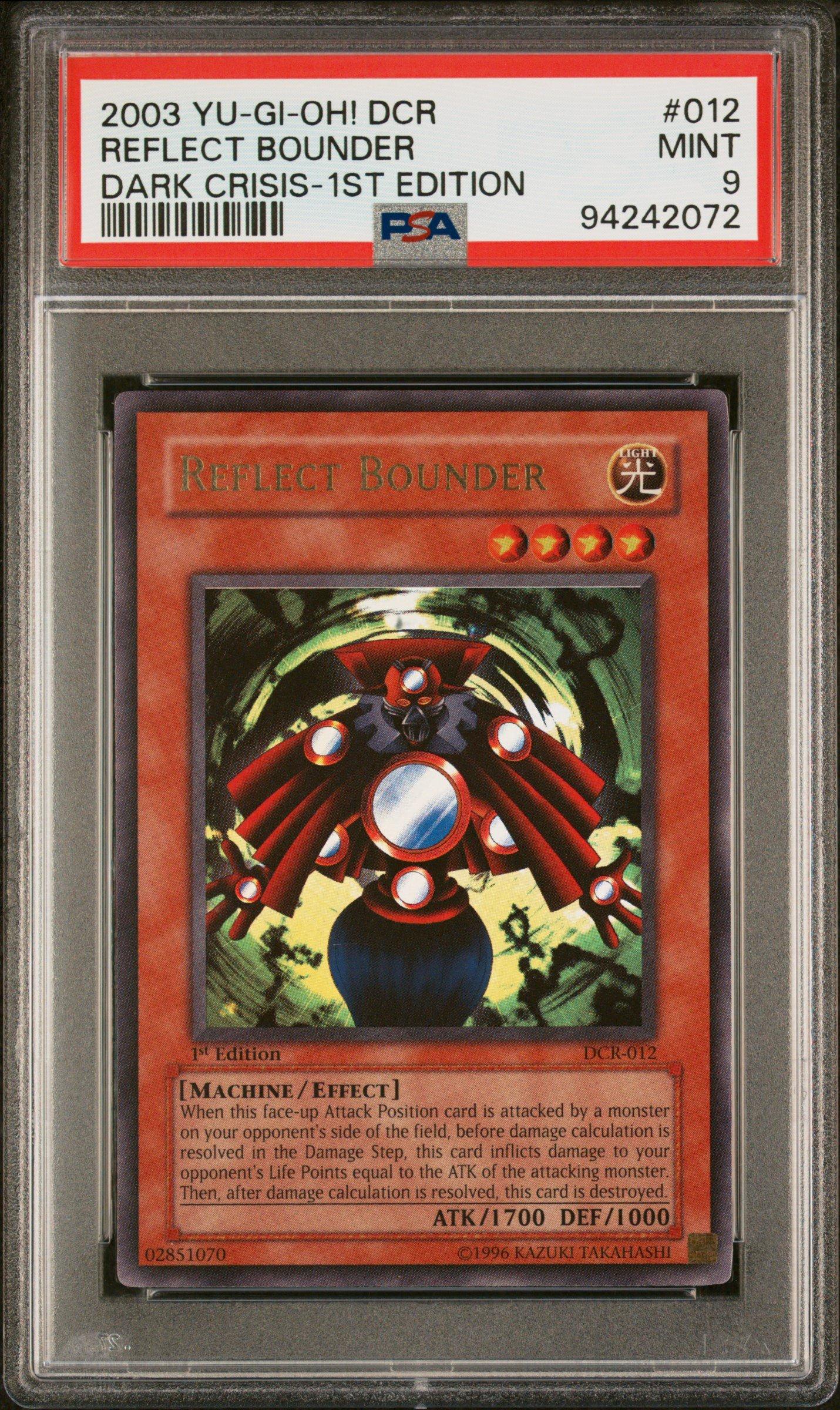 2003 Yu-gi-oh! Dcr-dark Crisis 012 Reflect Bounder 1st Edition PSA 9