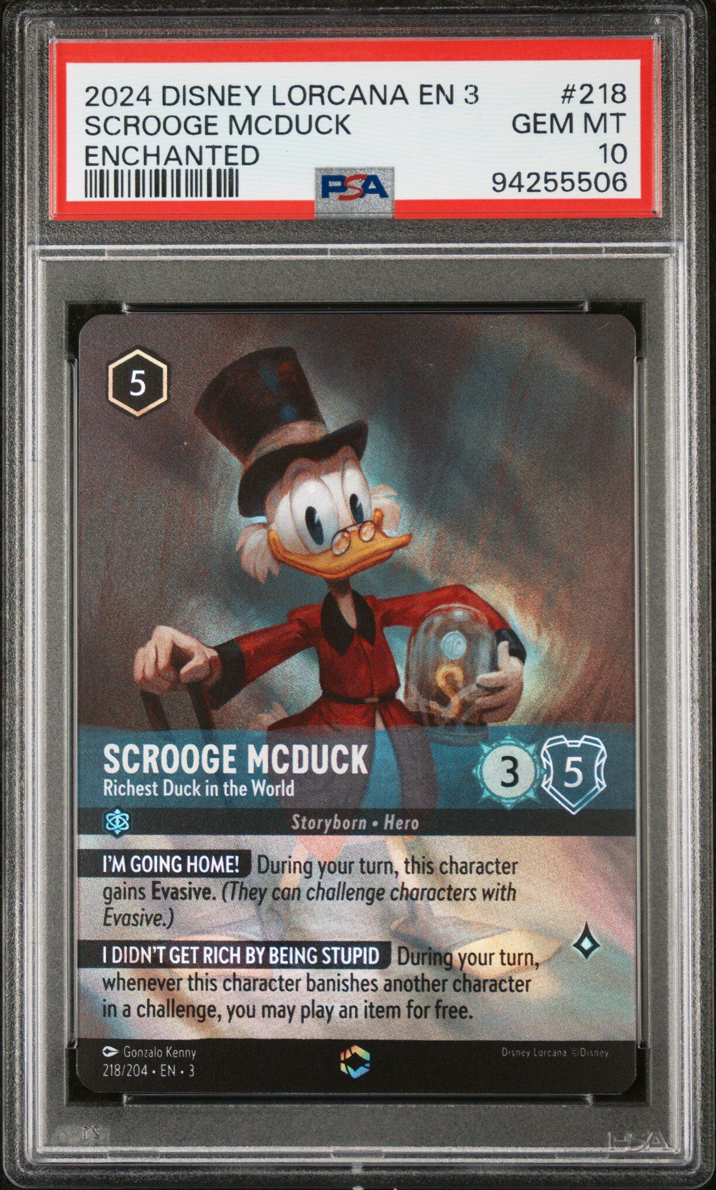 2024 Disney Lorcana En 3-into The Inklands 218 Scrooge Mcduck