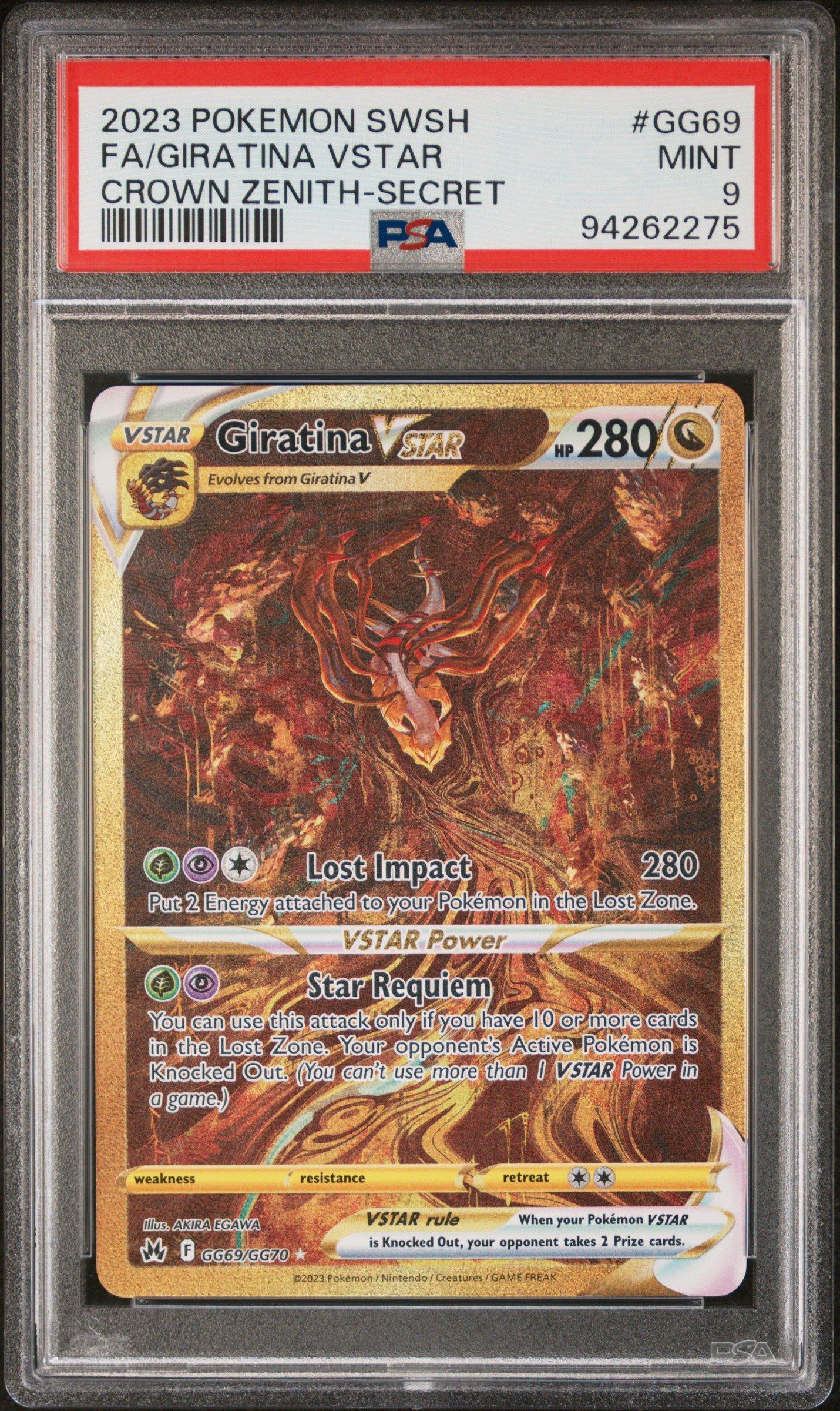 2023 Pokemon Sword And Shield Crown Zenith Gg69 Full Art/giratina