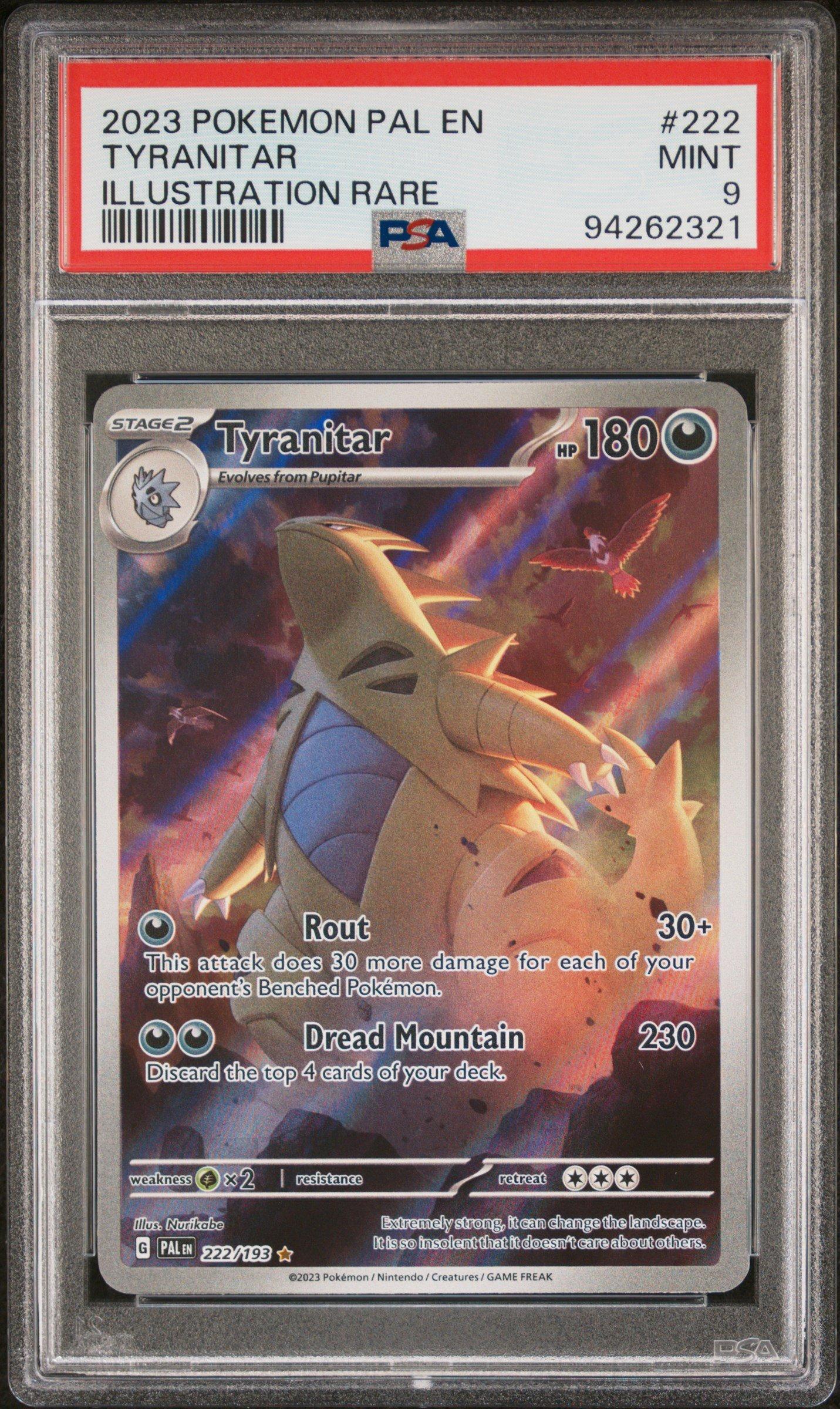2023 Pokemon Pal En-paldea Evolved 222 Tyranitar Illustration Rare