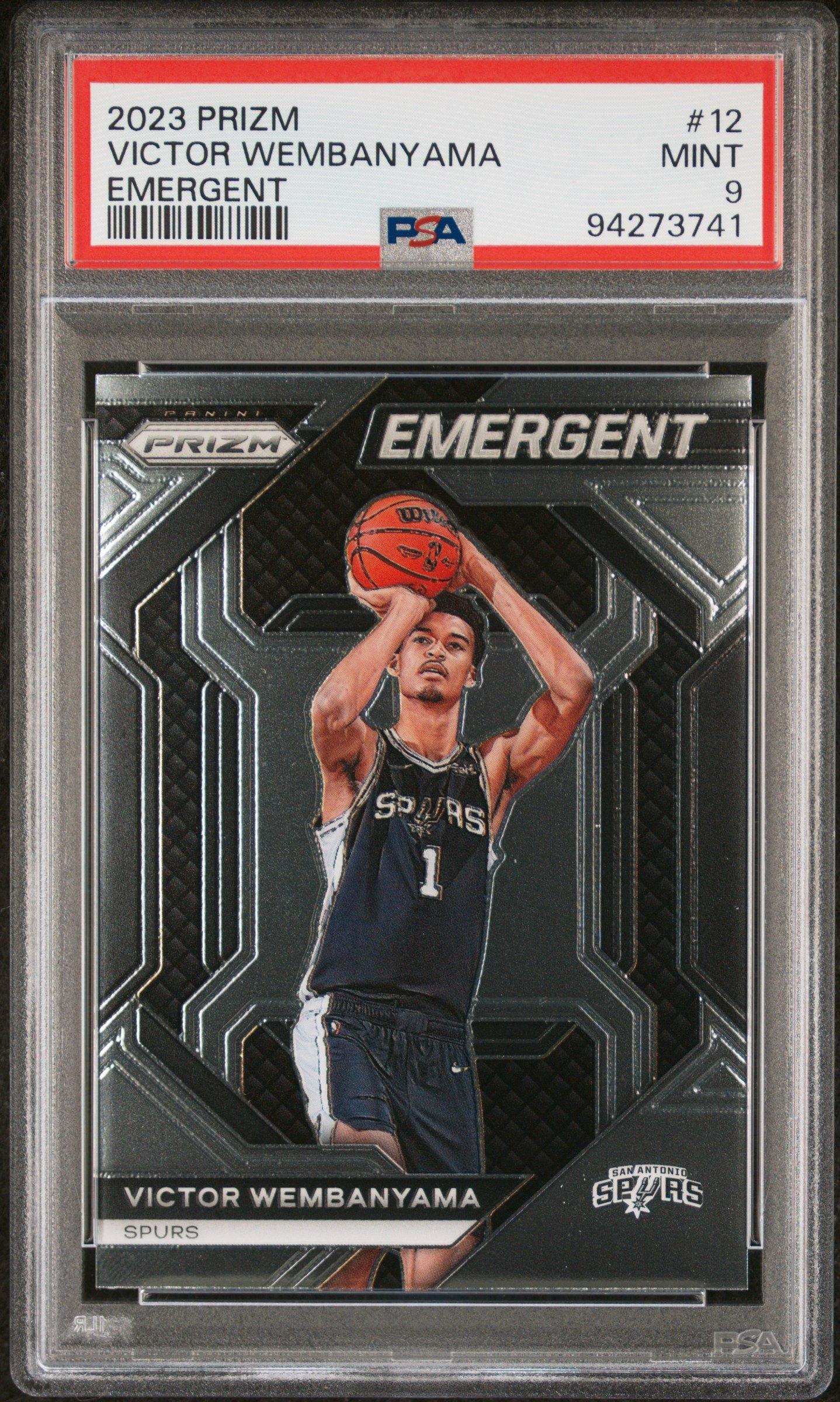 2023 Panini Prizm Emergent 12 Victor Wembanyama PSA