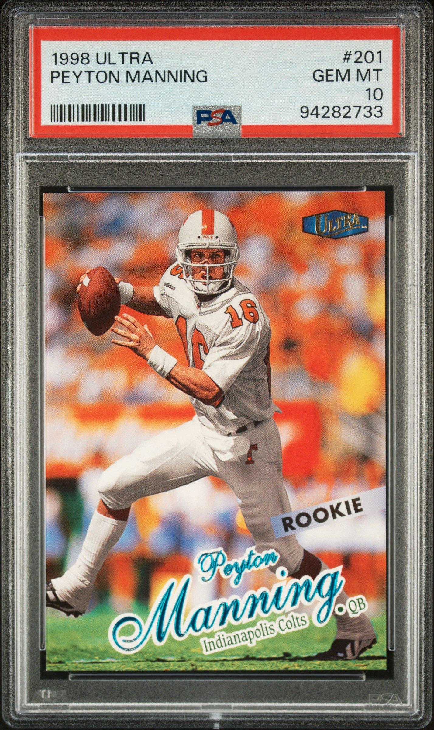 1998 Ultra 201 Peyton Manning PSA 10