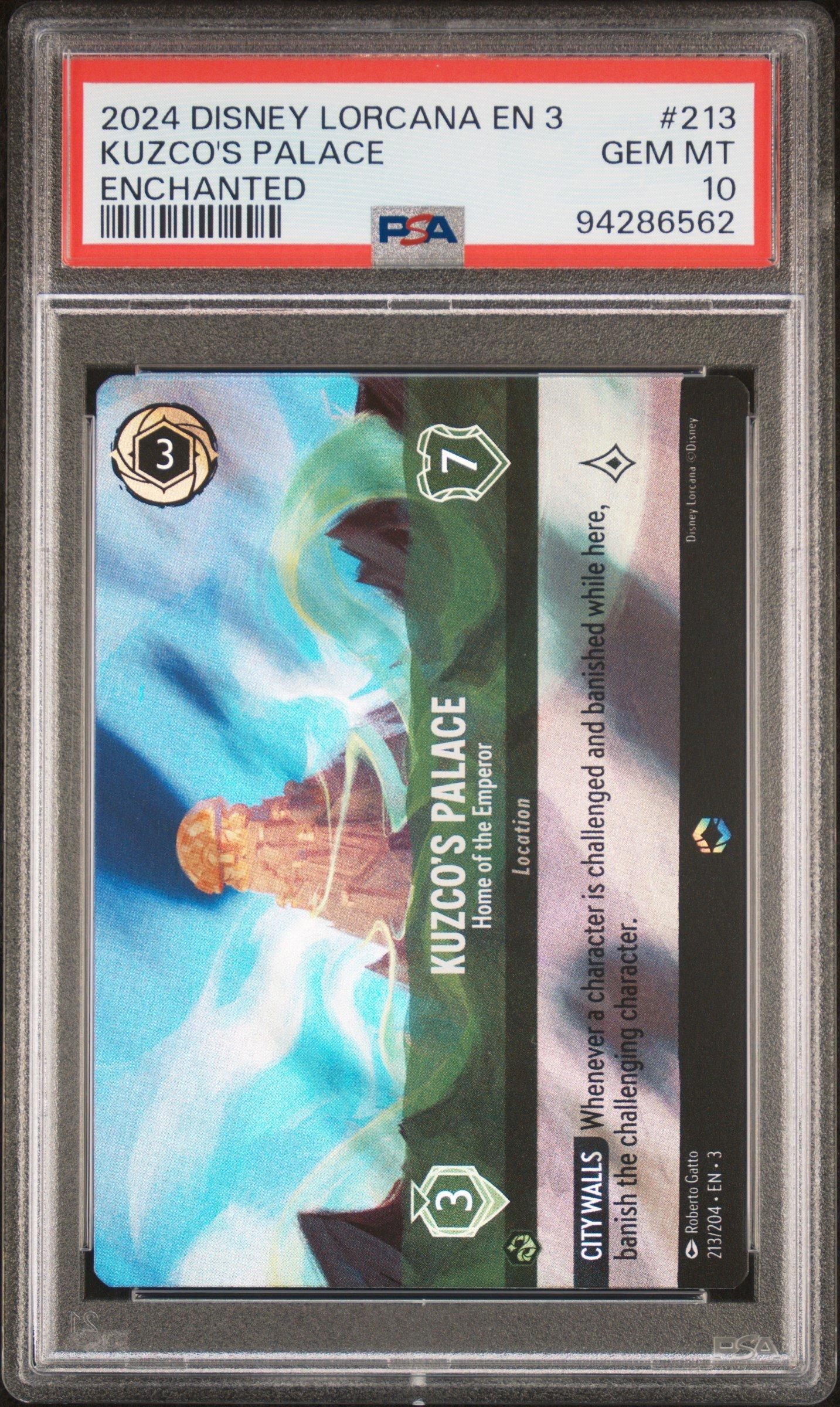 2024 Disney Lorcana En 3-into The Inklands 213 Kuzco's Palace