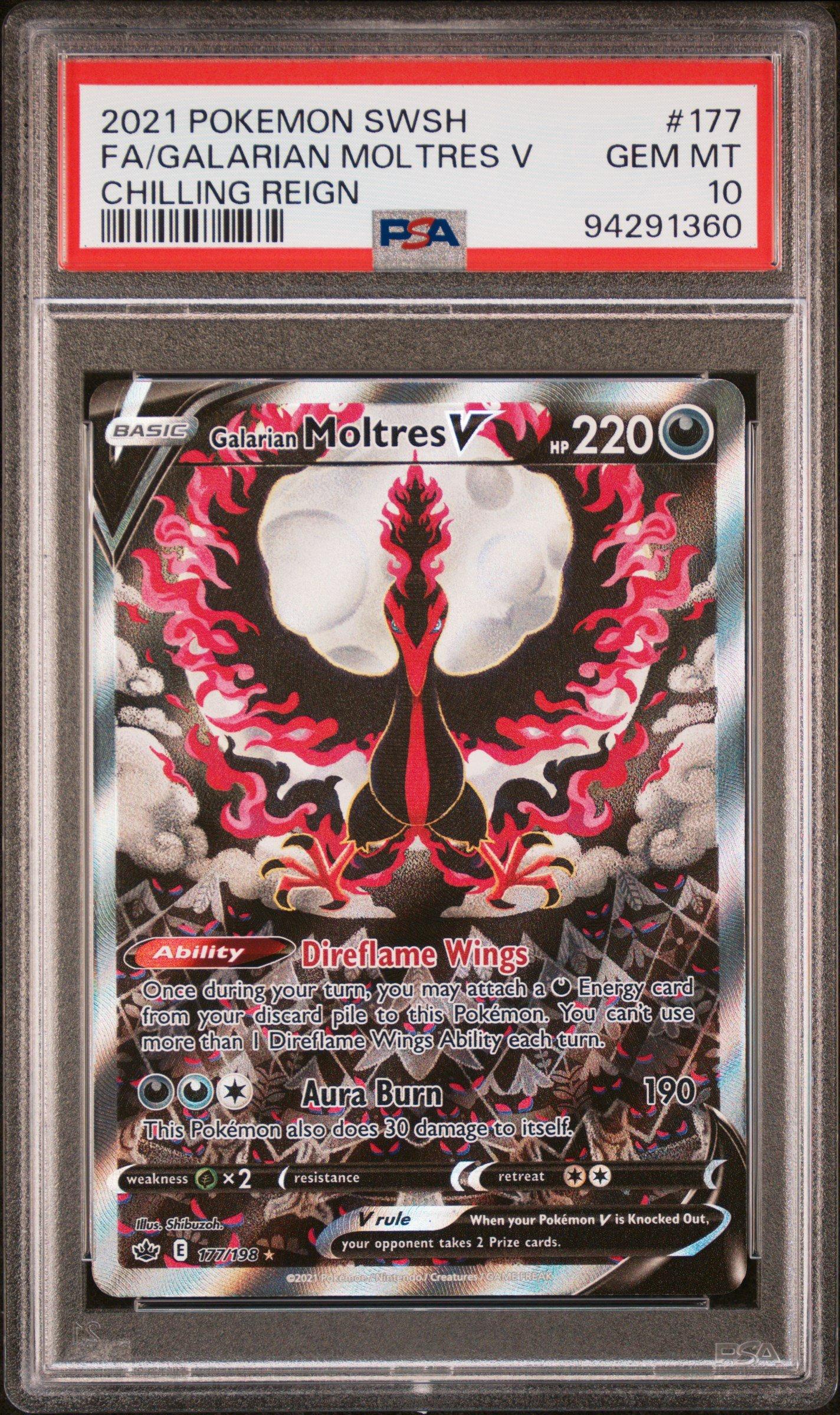 2021 Pokemon Sword & Shield Chilling Reign 177 Full Art/galarian