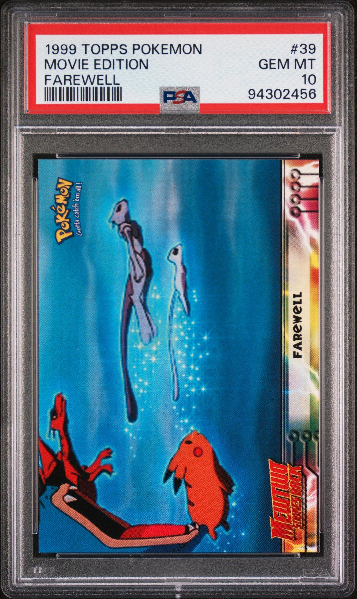 1999 Topps Pokemon The Movie Edt 39 Movie Edition Farewell PSA 10