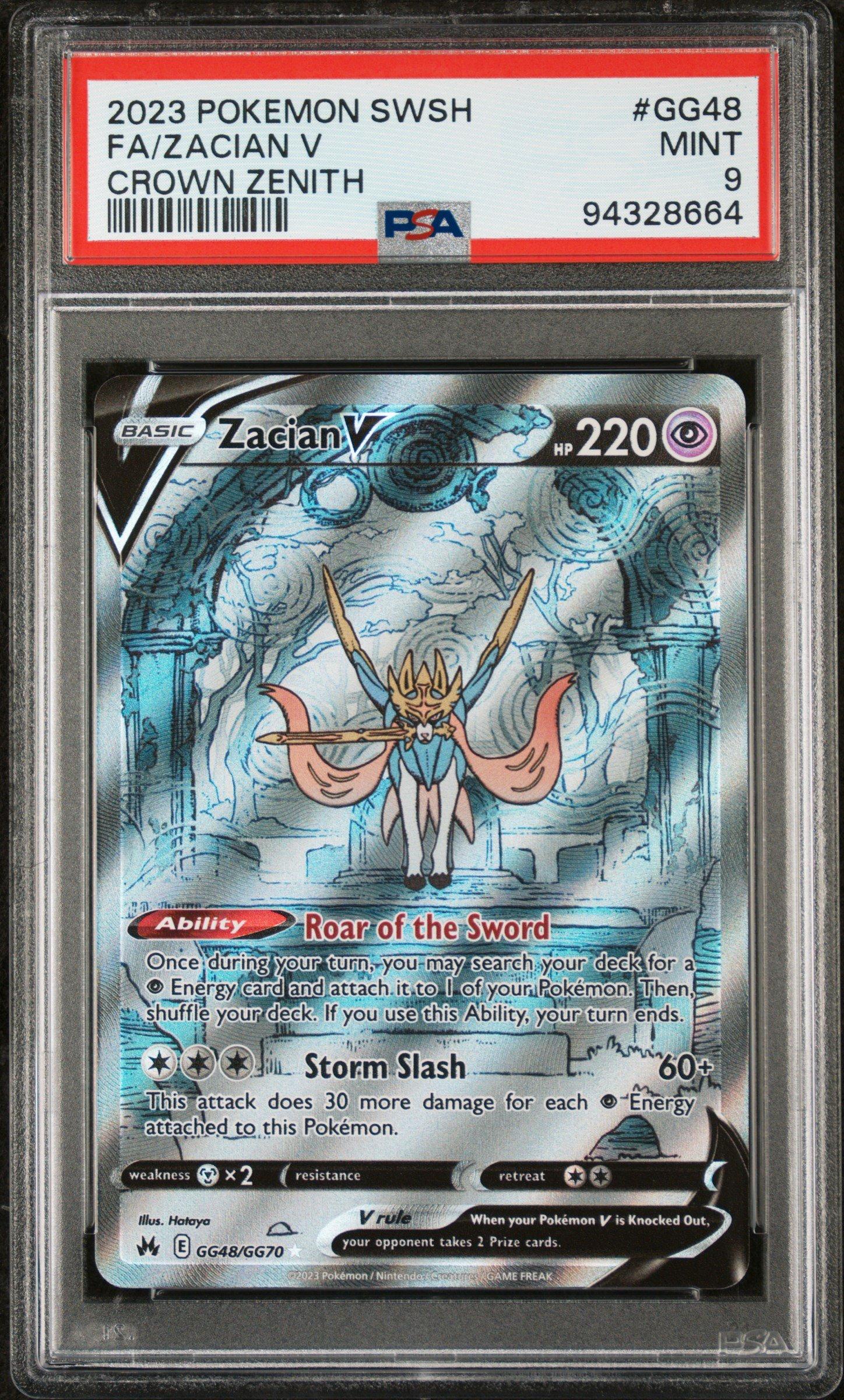 2023 Pokemon Sword And Shield Crown Zenith Gg48 Full Art/zacian V