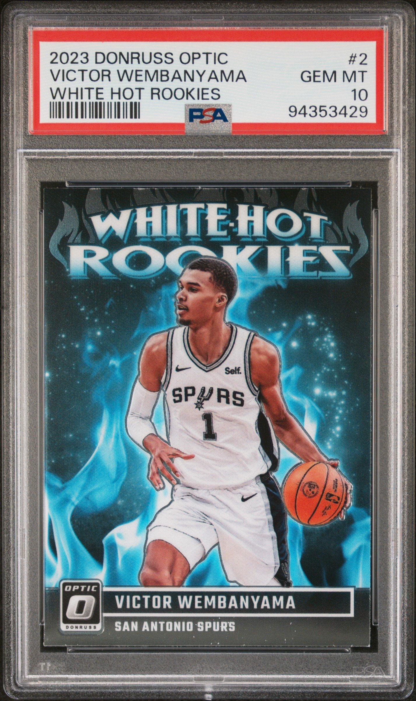 2023 Panini Donruss Optic White Hot Rookies 2 Victor Wembanyama
