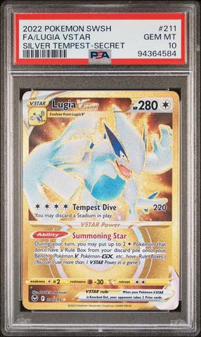 lugia vstar pokemon card price Pokemon Silver Tempest: Lugia VSTAR (Gold) #211 main image 0