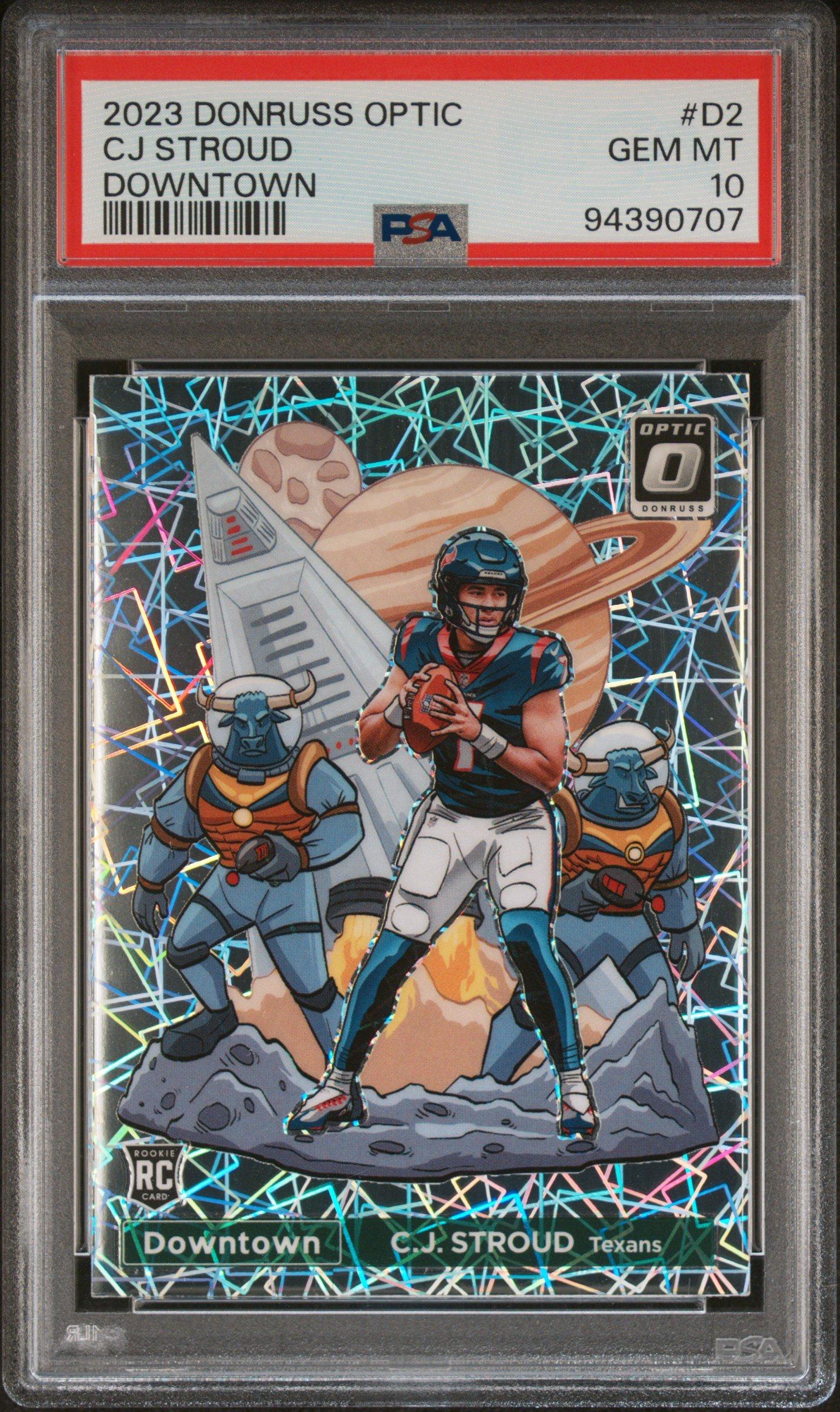 ノスタルジー23 2023 Panini Donruss Optic Downtown D2 Cj Stroud PSA 10 Graded Card