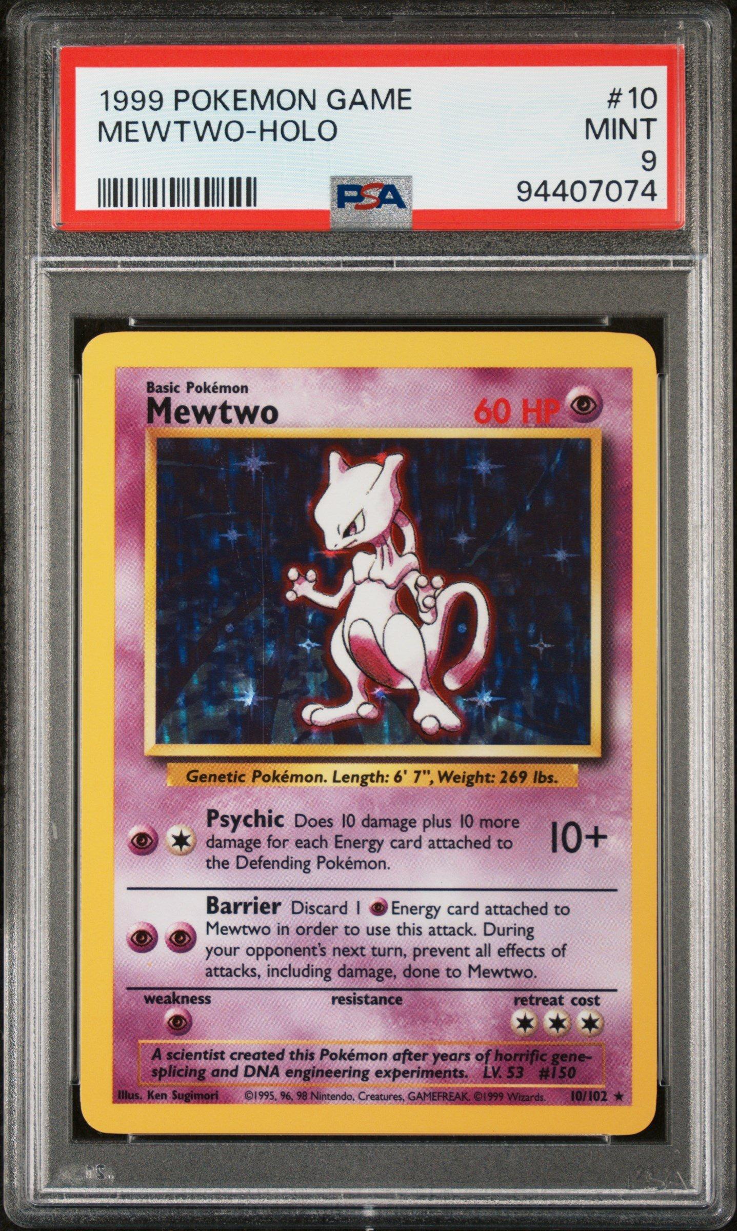 1999 Pokemon Game 10 Mewtwo-holo PSA 9 | GameStop