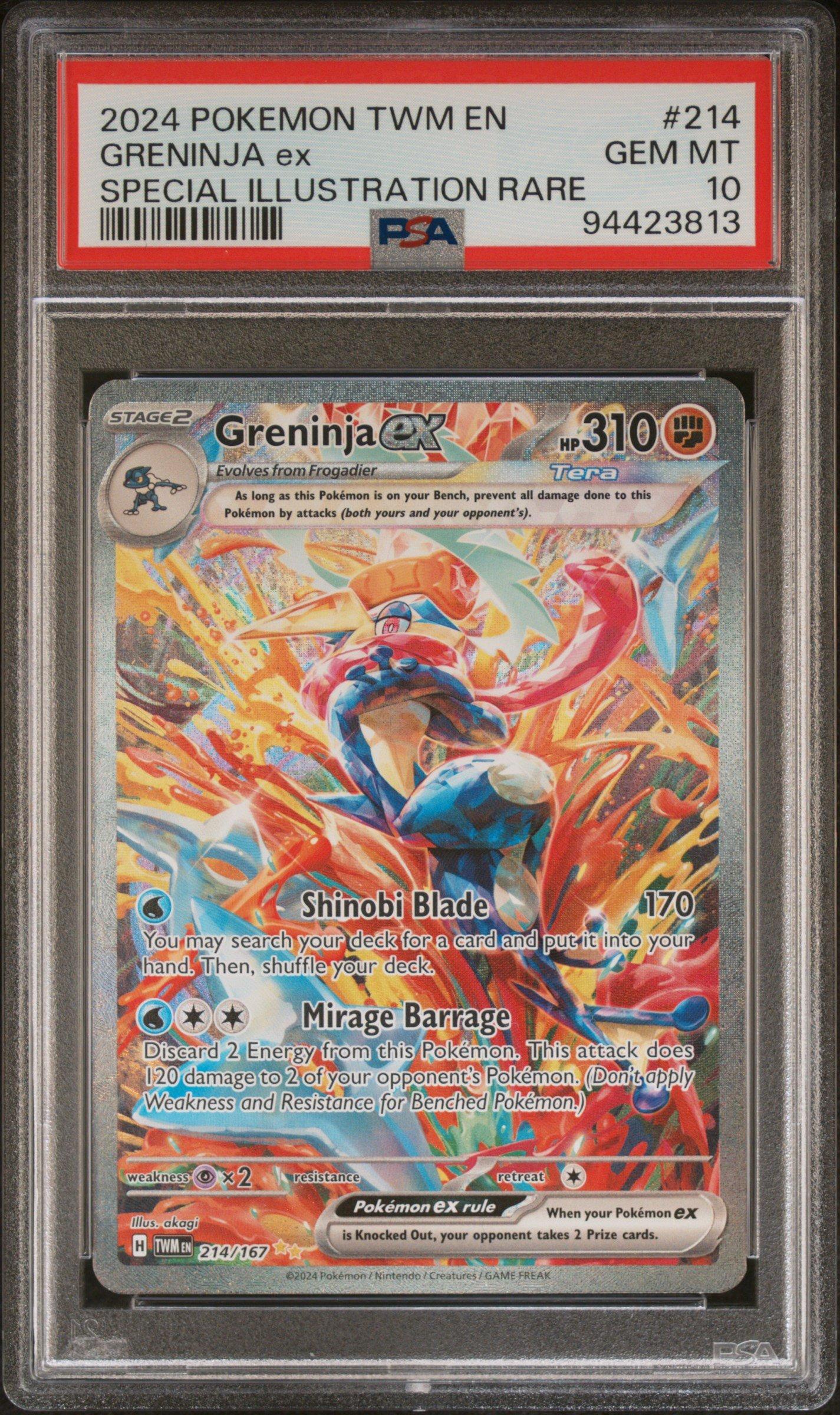 2024 Pokemon Twm En-twilight Masquerade 214 Greninja Ex Special