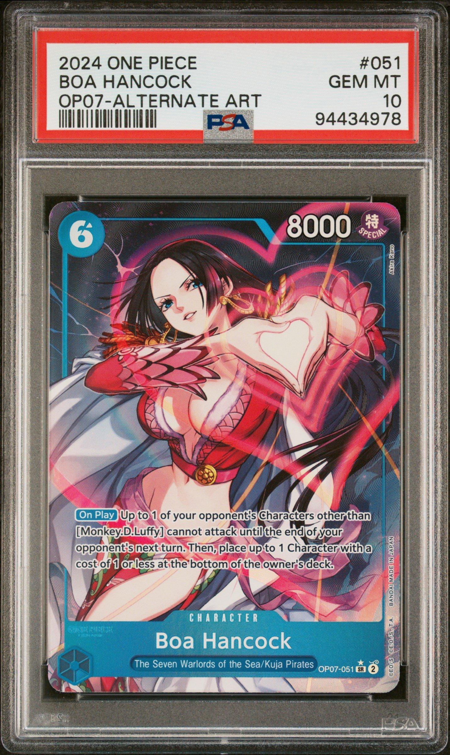 2024 One Piece 500 Years In The Future Boa Hancock Alternate Art PSA 10