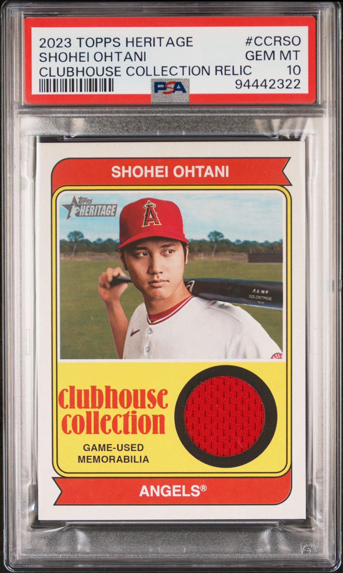 2023 Topps Heritage Clubhouse Collection Relics Ccrso Shohei