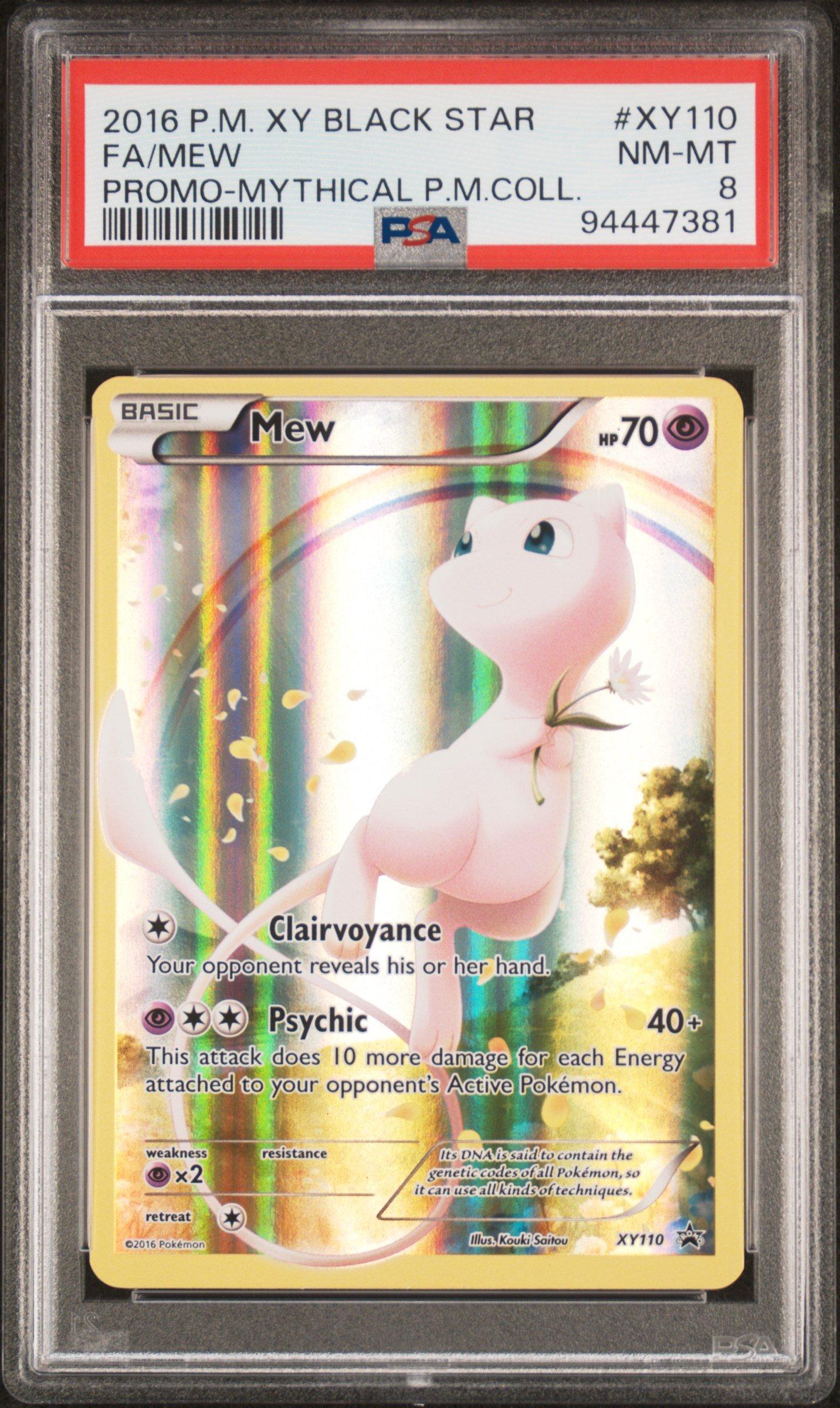 2016 Pokemon Xy Black Star Promo Xy110 Full Art/mew Mythical