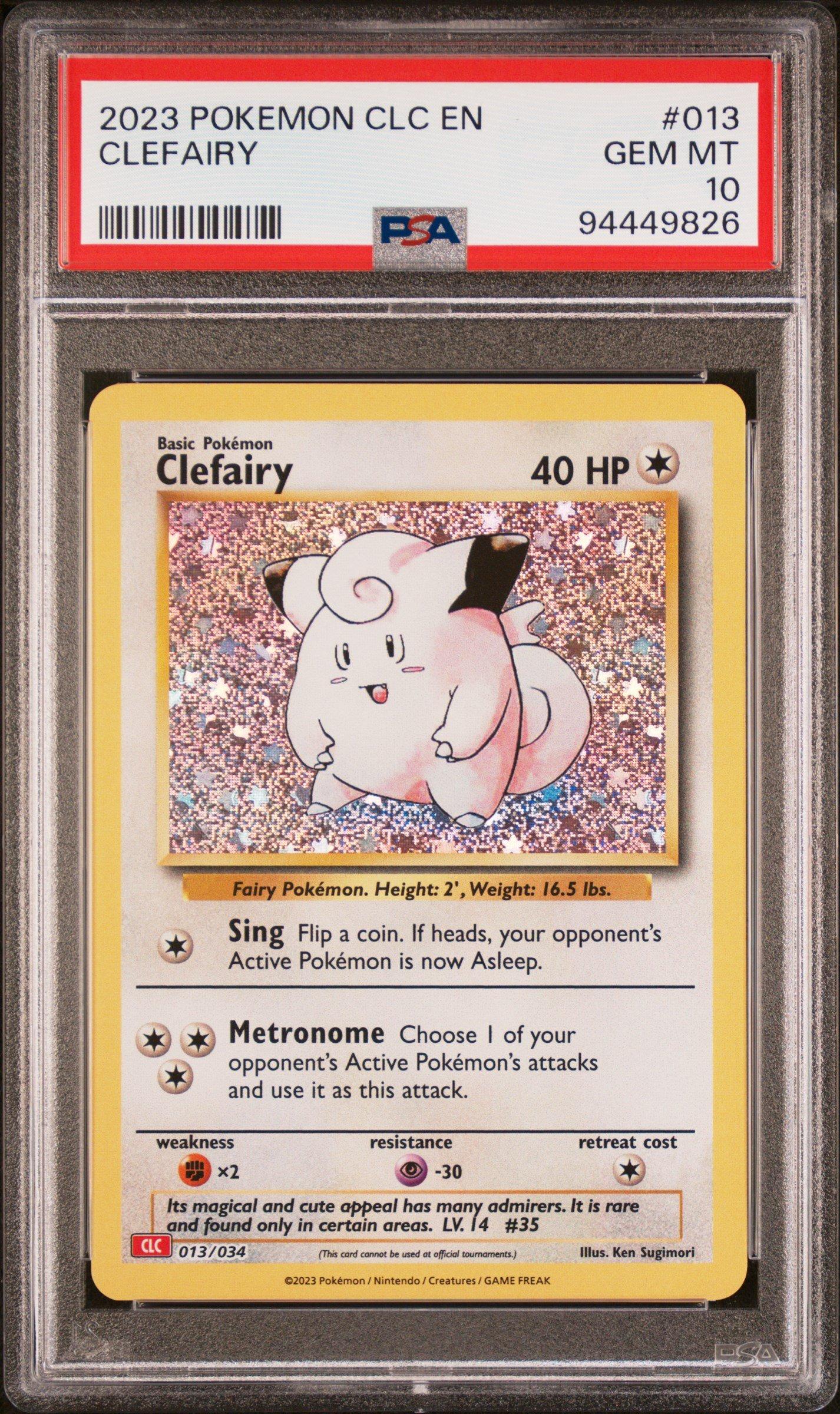 2023 Pokemon Clc-trading Card Game Classic Charizard & Ho-oh Ex Deck 013  Clefairy PSA 10 Graded Card | GameStop