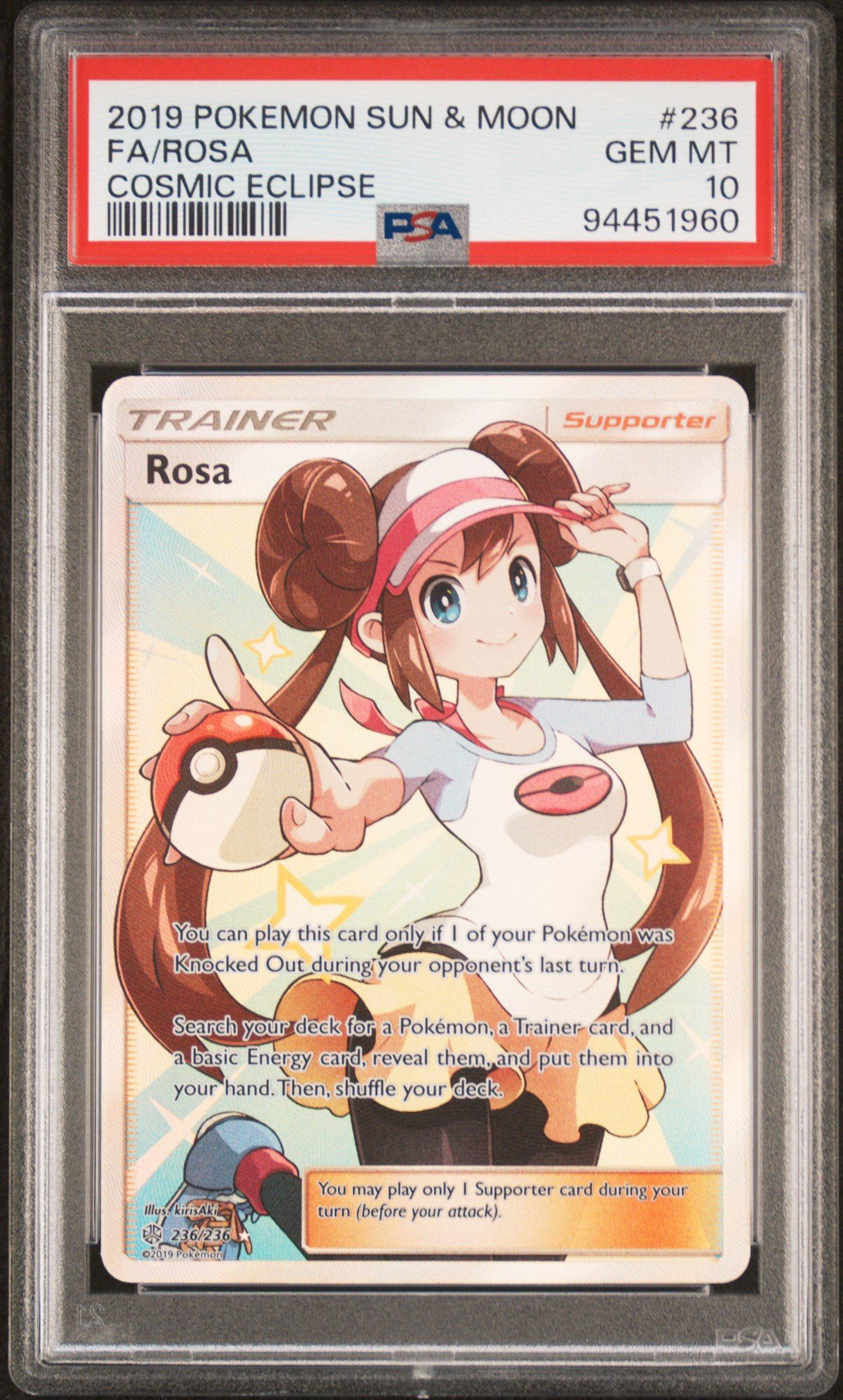 2019 Pokemon Sun & Moon Cosmic Eclipse 236 Full Art/rosa PSA 10