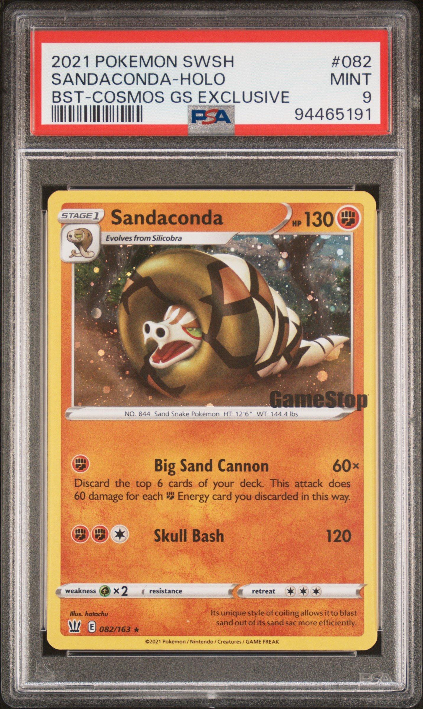 2021 Pokemon Sword & Shield Battle Styles 082 Sandaconda-holo