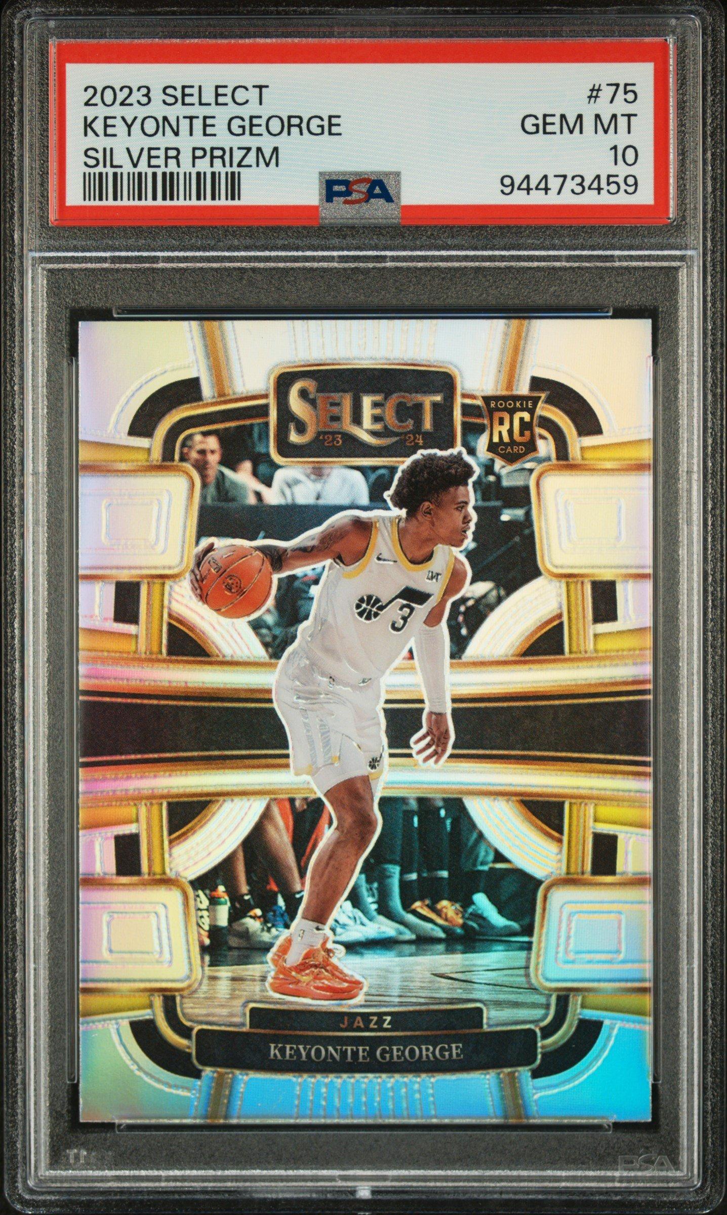 2023 Panini Select 75 Keyonte George Silver Prizm PSA 10