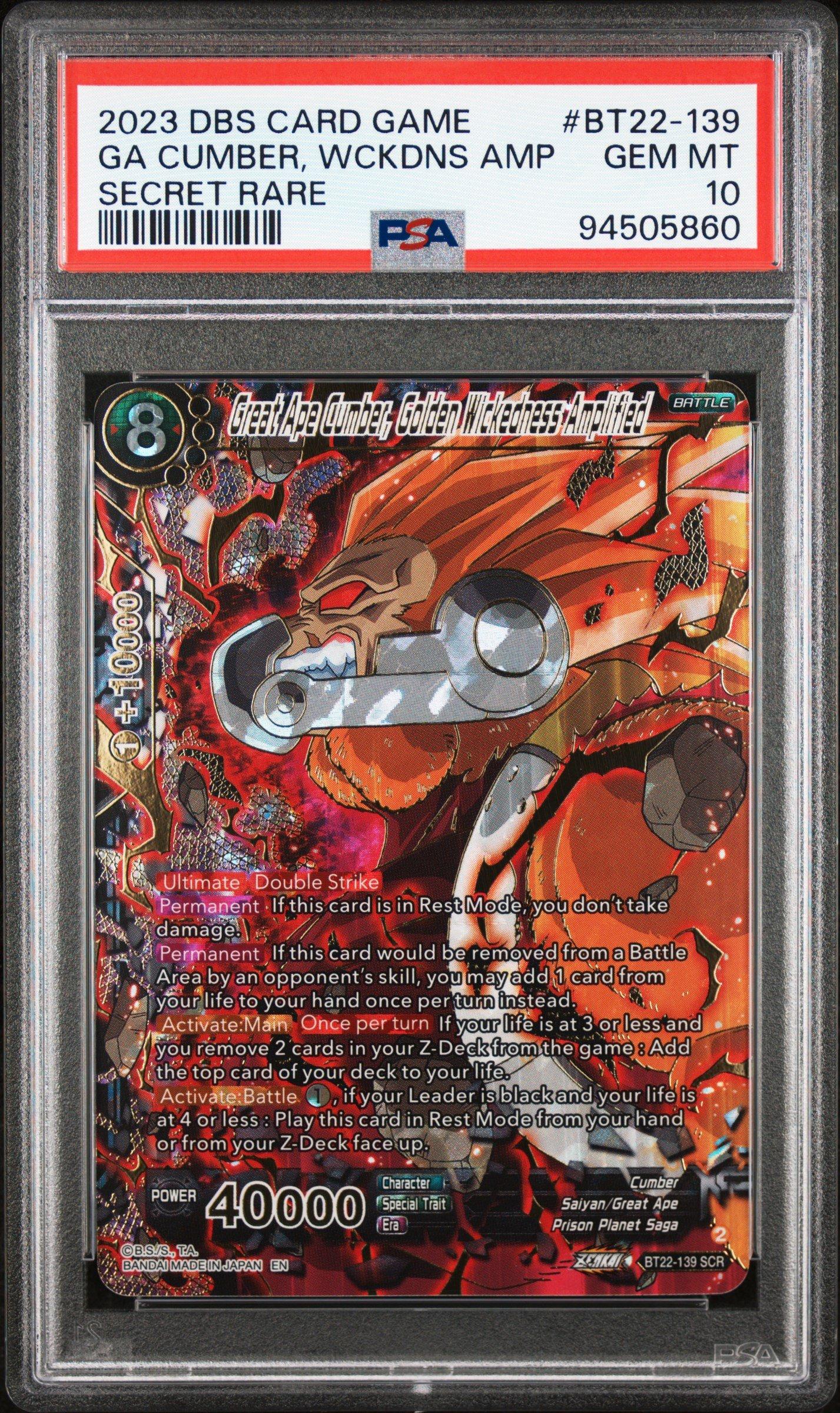 2023 Dragon Ball Super Card Game Series 22 Critical Blow Bt22-139 Great Ape Cumber