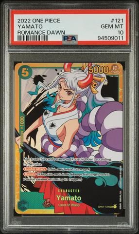 2022 One Piece on sale Romance Dawn Shanks Alternate Art Secret Rare 120 PSA 10