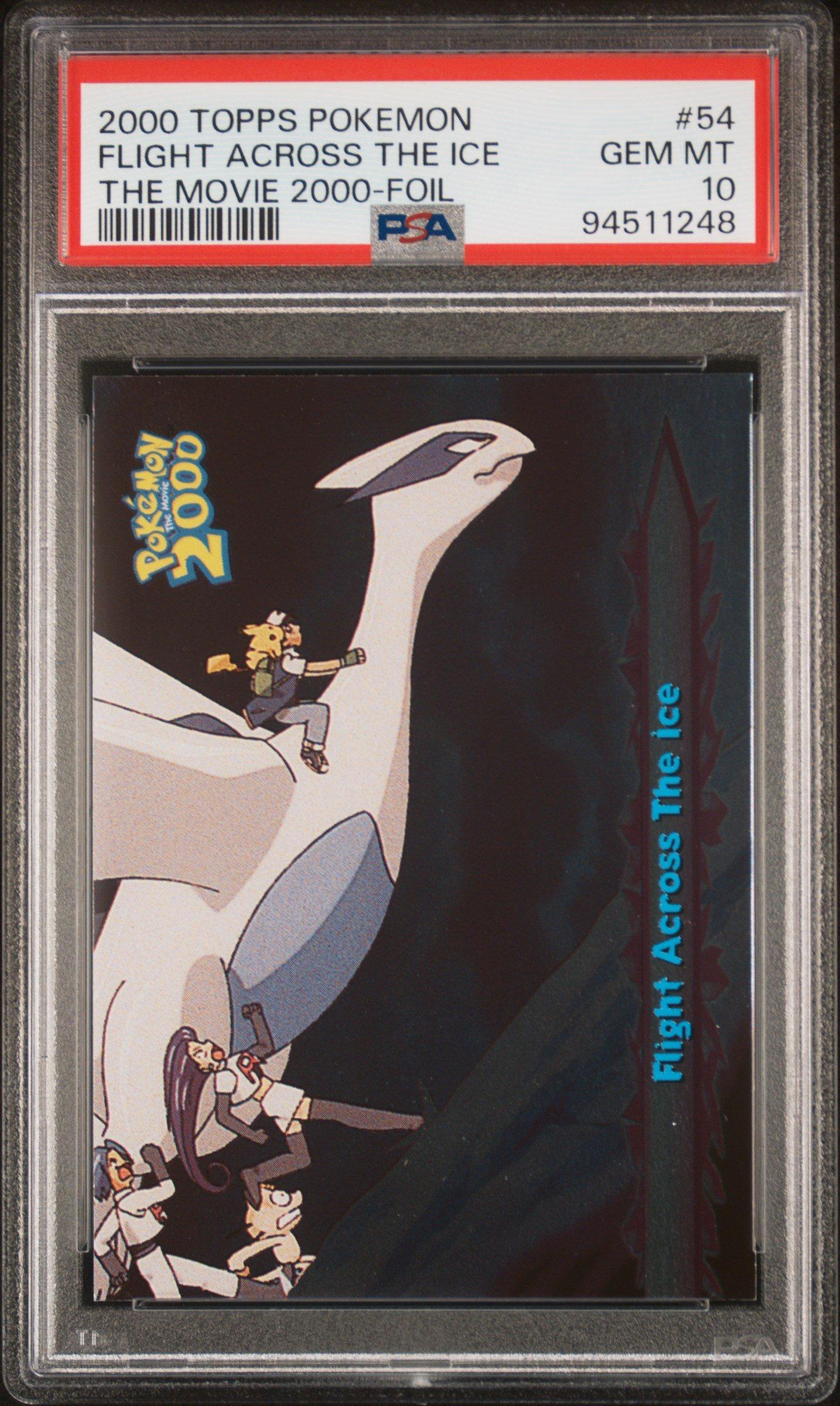 2000 Topps Pokemon The Movie 2000 54 Flight Across The Ice Foil PSA 10