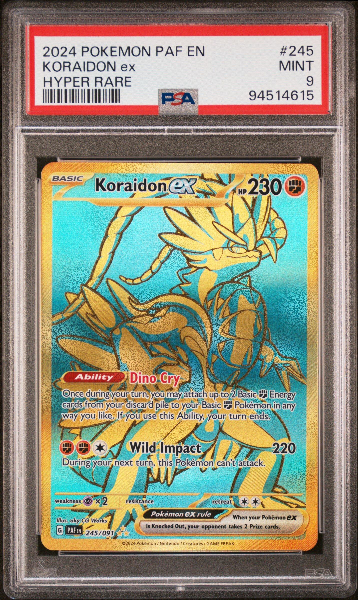 how rare is koraidon pokemon card Koraidon ex Ultra Rare Temporal Forces 120/162, NM Pokemon Card main image 0
