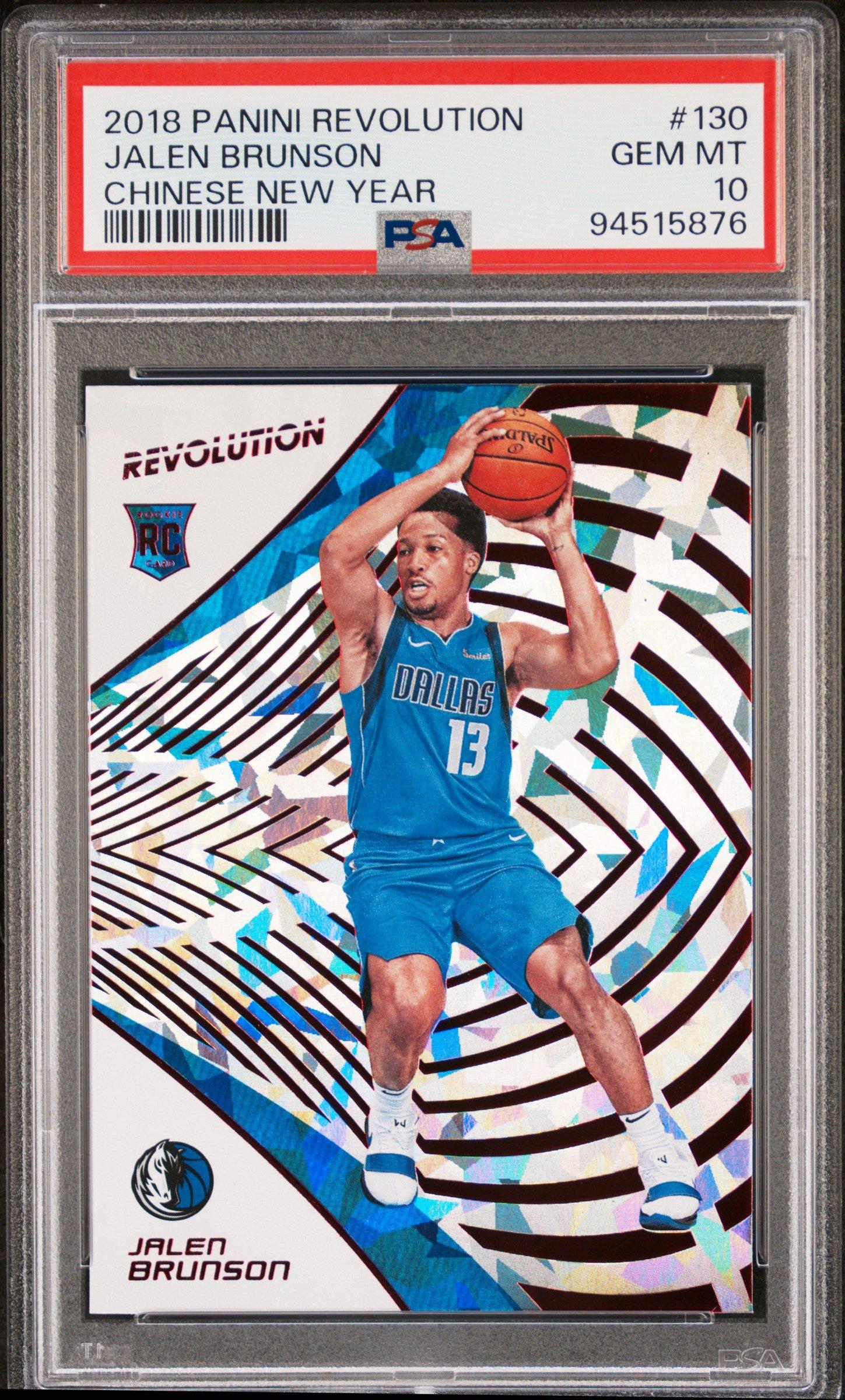 2018 Panini Revolution 130 Jalen Brunson Chinese New Year PSA 10