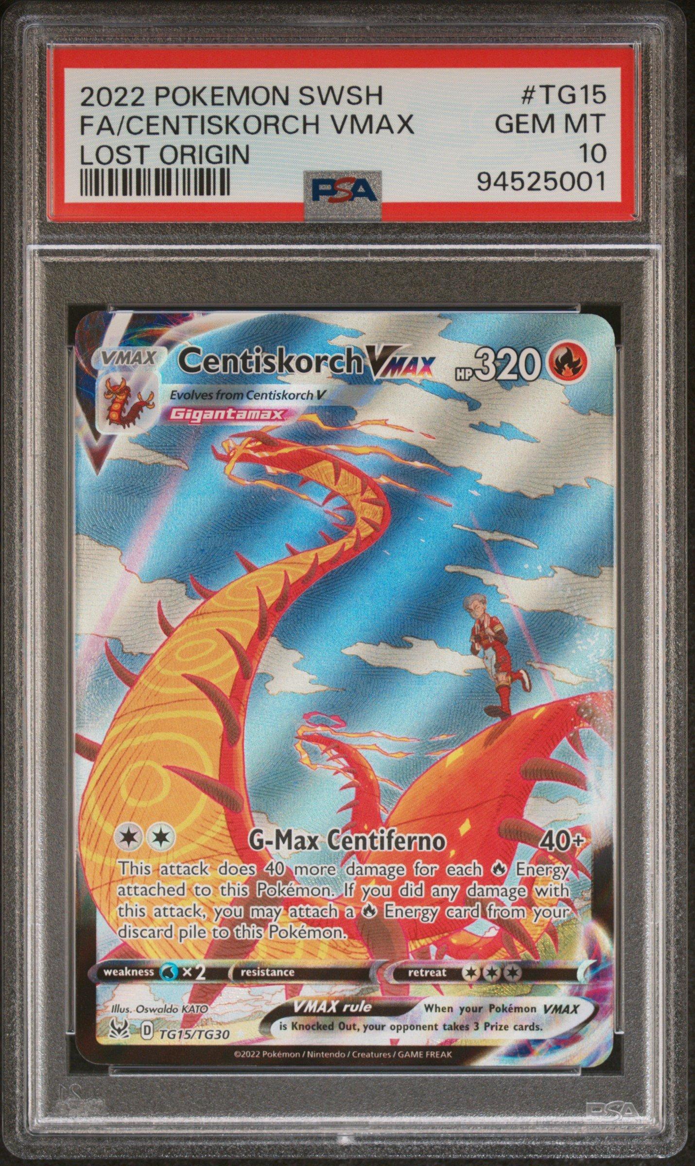 2022 Pokemon Sword & Shield Lost Origin Tg15 Full Art/centiskorch