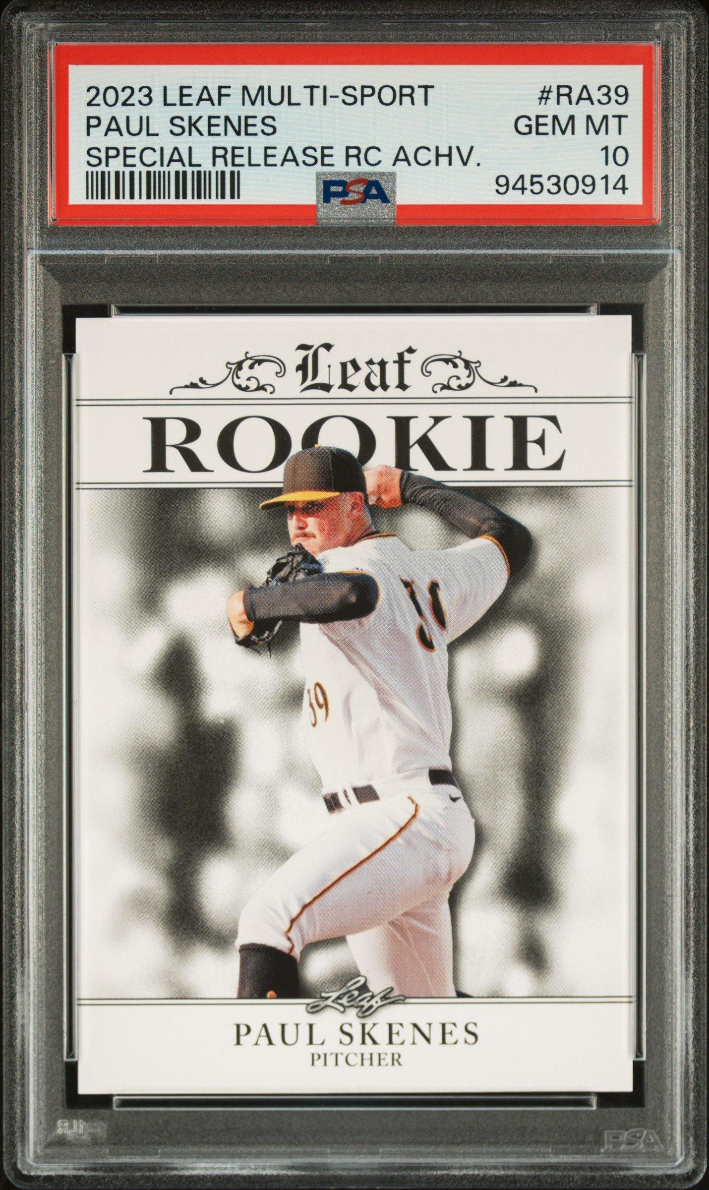 2023 Leaf Special Release Rookie Achievement Ra39 Paul Skenes PSA