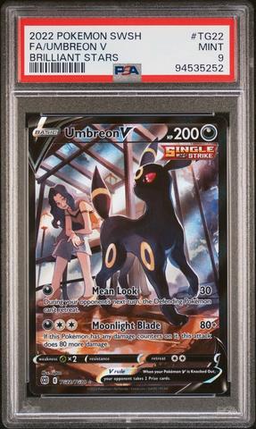 2022 Pokemon Sword & Shield Brilliant Stars Tg11 Full Art/eevee