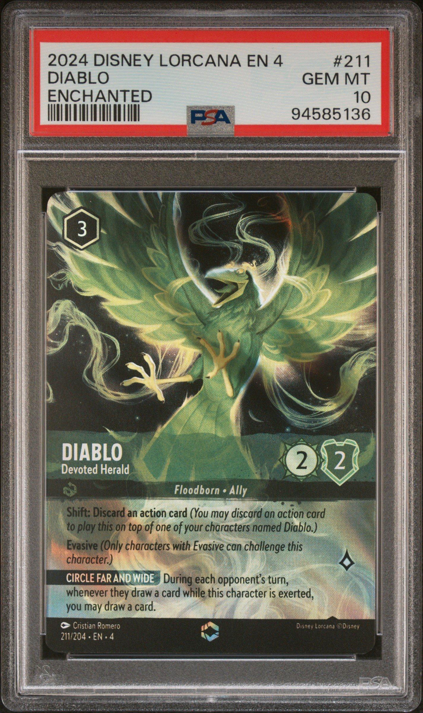 lorcana diablo card Diablo - Devoted Herald (Enchanted) Chapter 4 main image 0