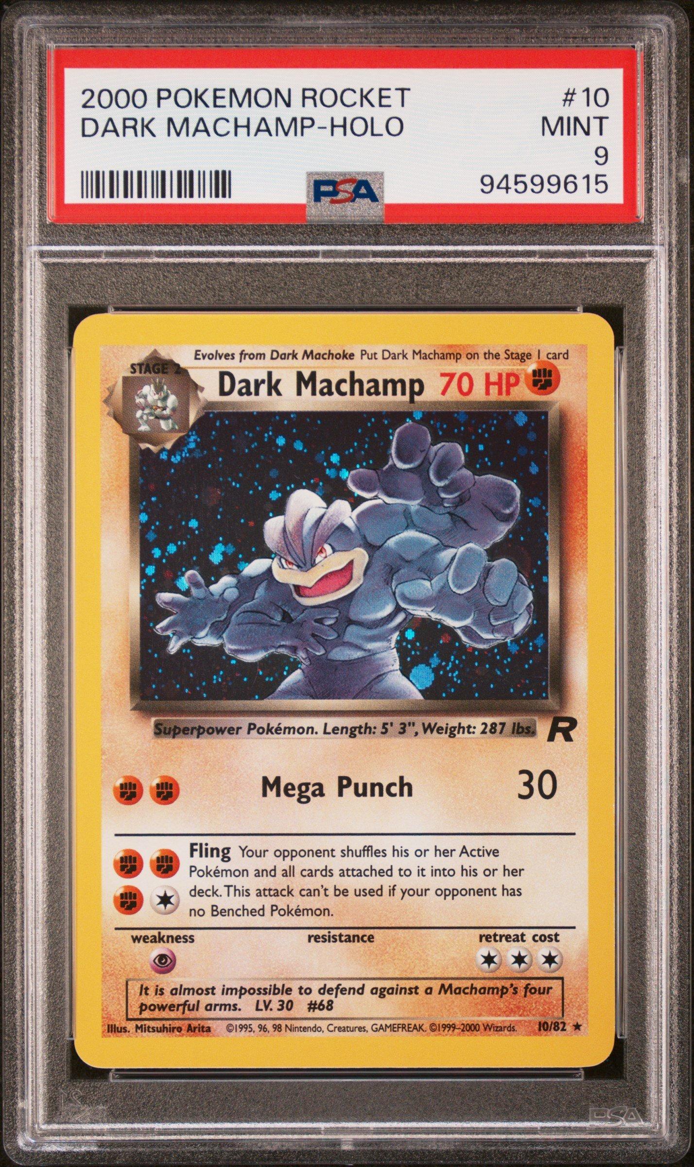 machamp holographic card Dark 2000 Pokemon Team Rocket 1st Edition Holo #10 The item may be similar but not exactly the same as the image (e.g Machamp, 1st Edition (thin), base