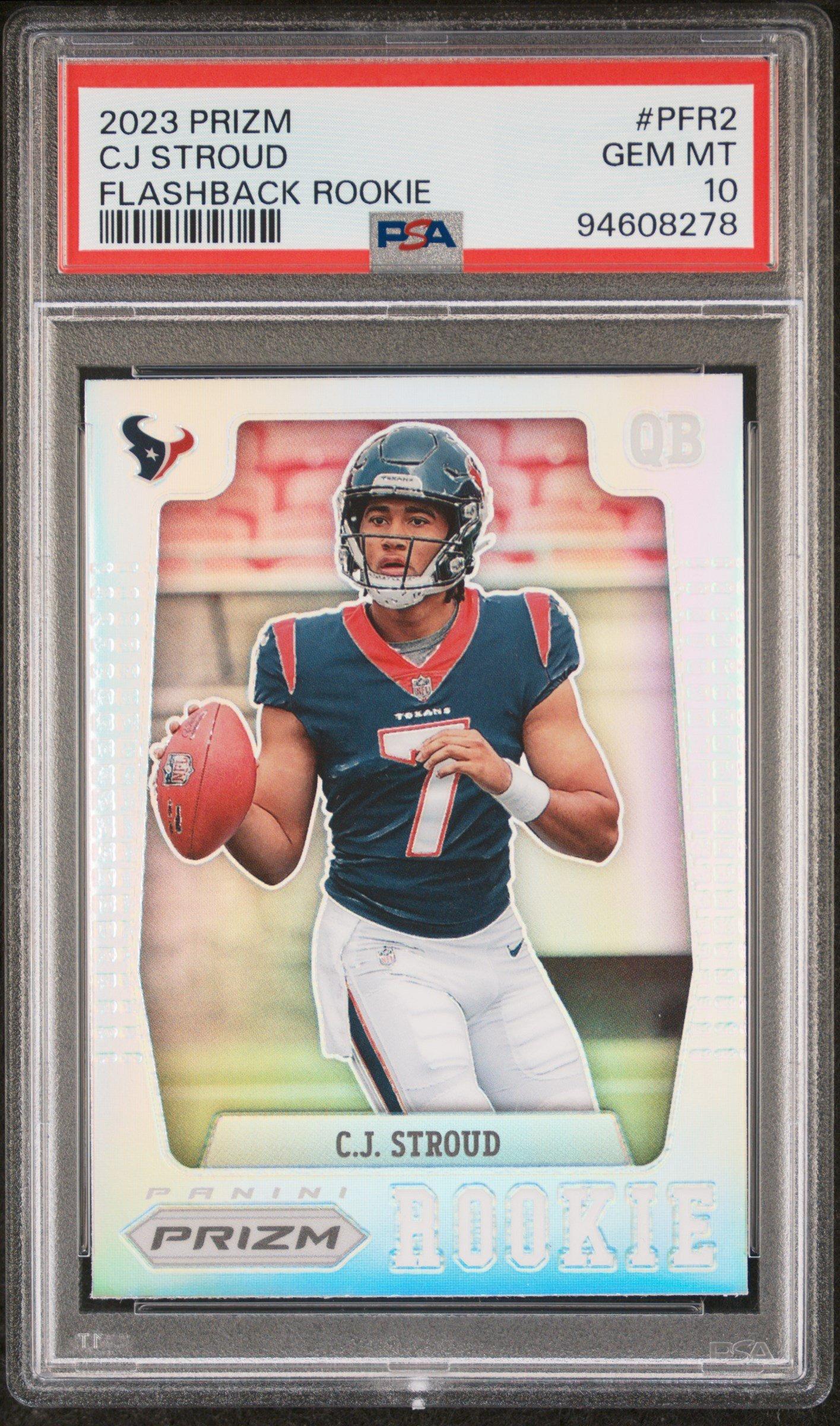 2023 Panini Prizm Prizm Flashback Rookie Pfr2 Cj Stroud PSA 10