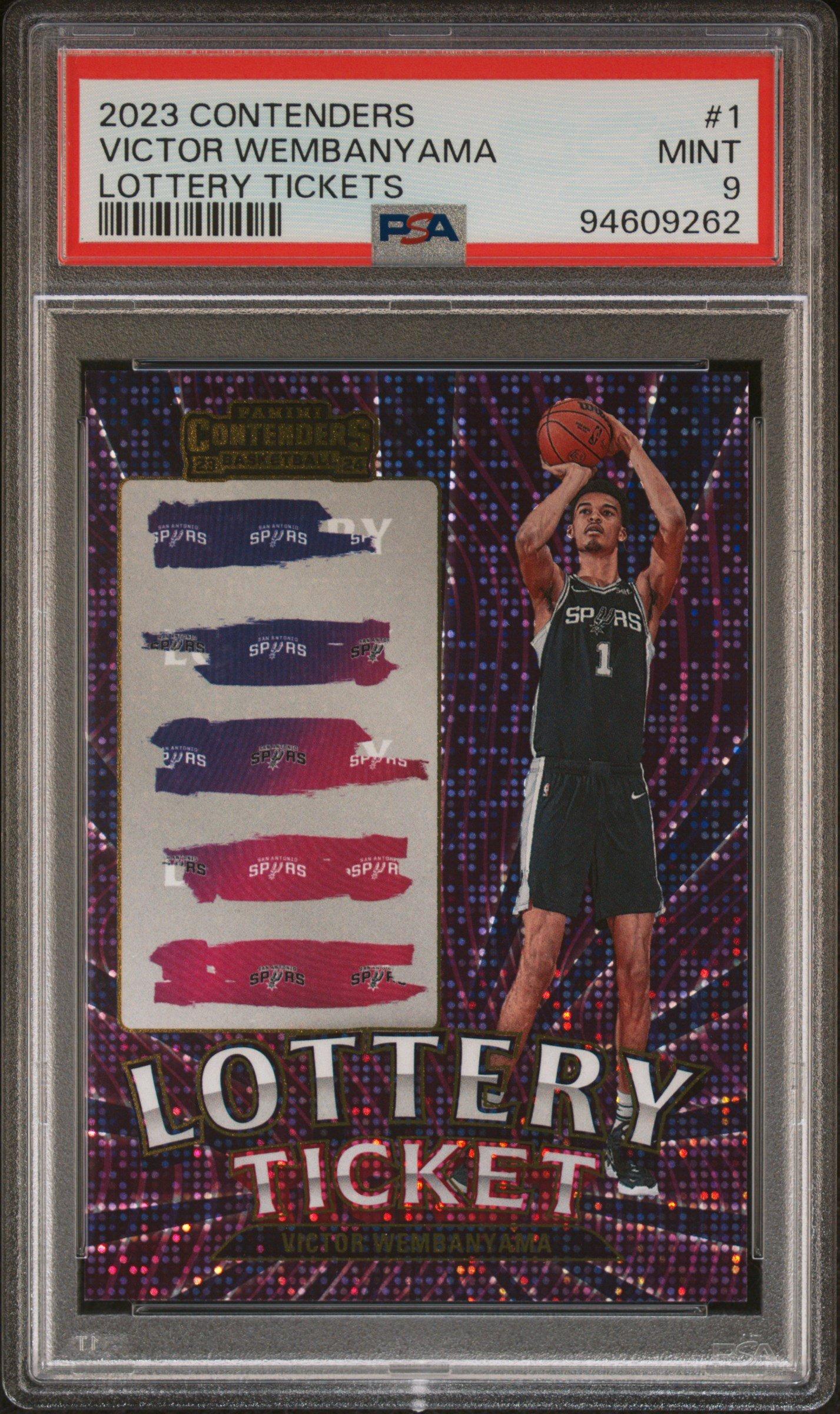 2023 Panini Contenders Lottery Tickets 1 Victor Wembanyama PSA 9