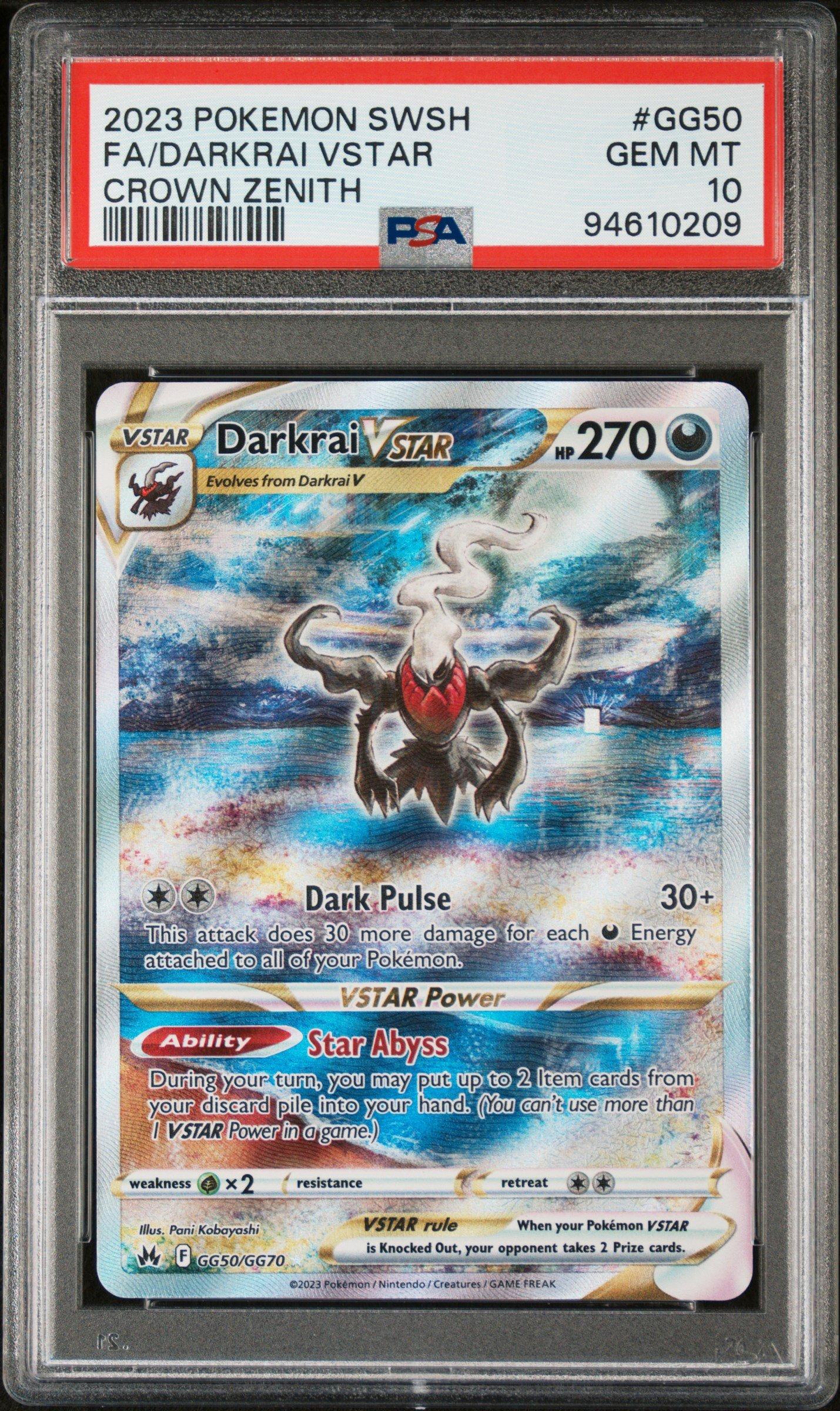 【PSA10】英語版ダークライ VSTAR GG50/GG70 ソード&シールド Amazon.com: Pokemon - Darkrai VStar GG50/GG70 - Crown Zenith