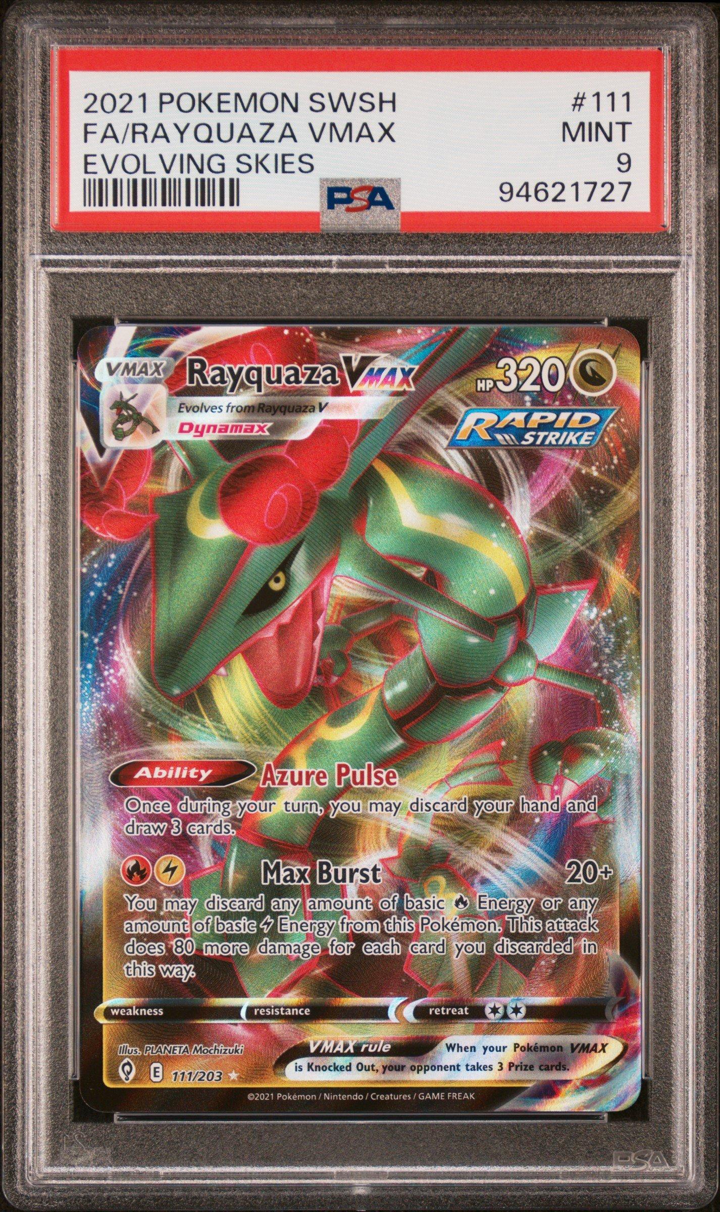 2021 Pokemon Sword & Shield Evolving Skies 111 Full Art/rayquaza