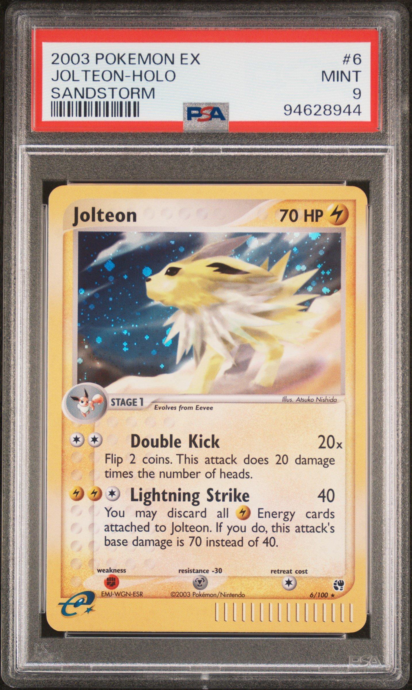 2003 Pokemon Ex Sandstorm 6 Jolteon-holo PSA 9 | GameStop