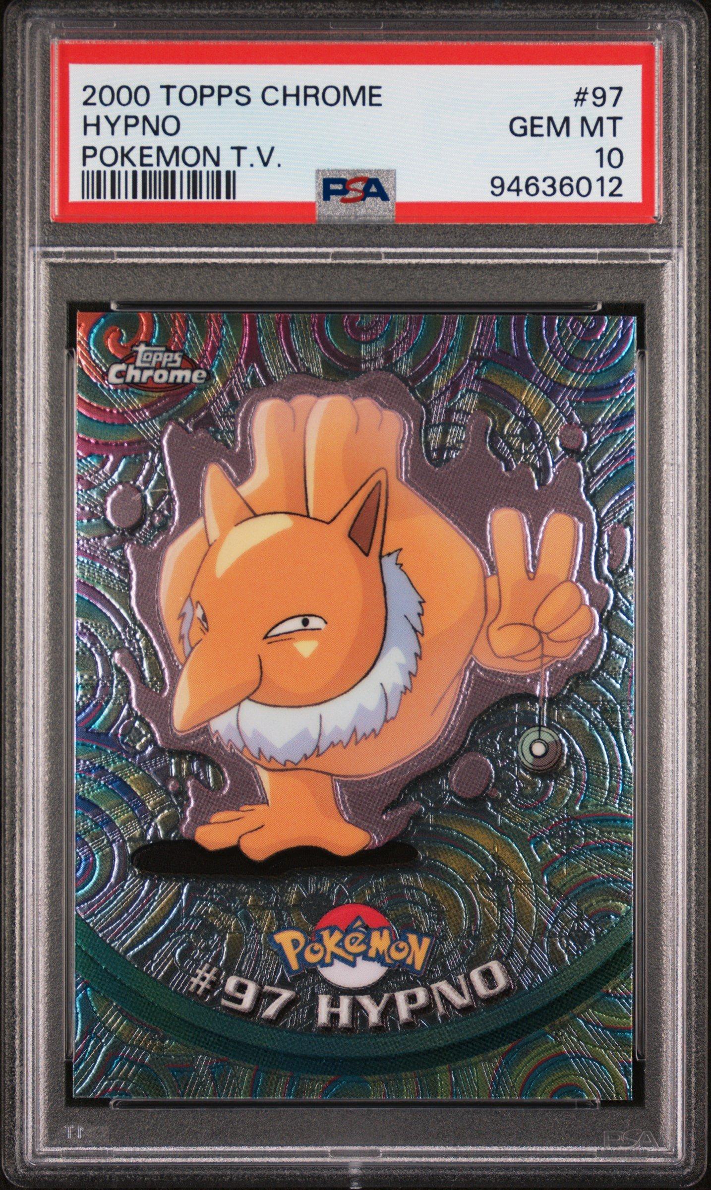 2000 Topps Chrome Pokemon T.v. 97 Hypno PSA 10 Graded Card | GameStop