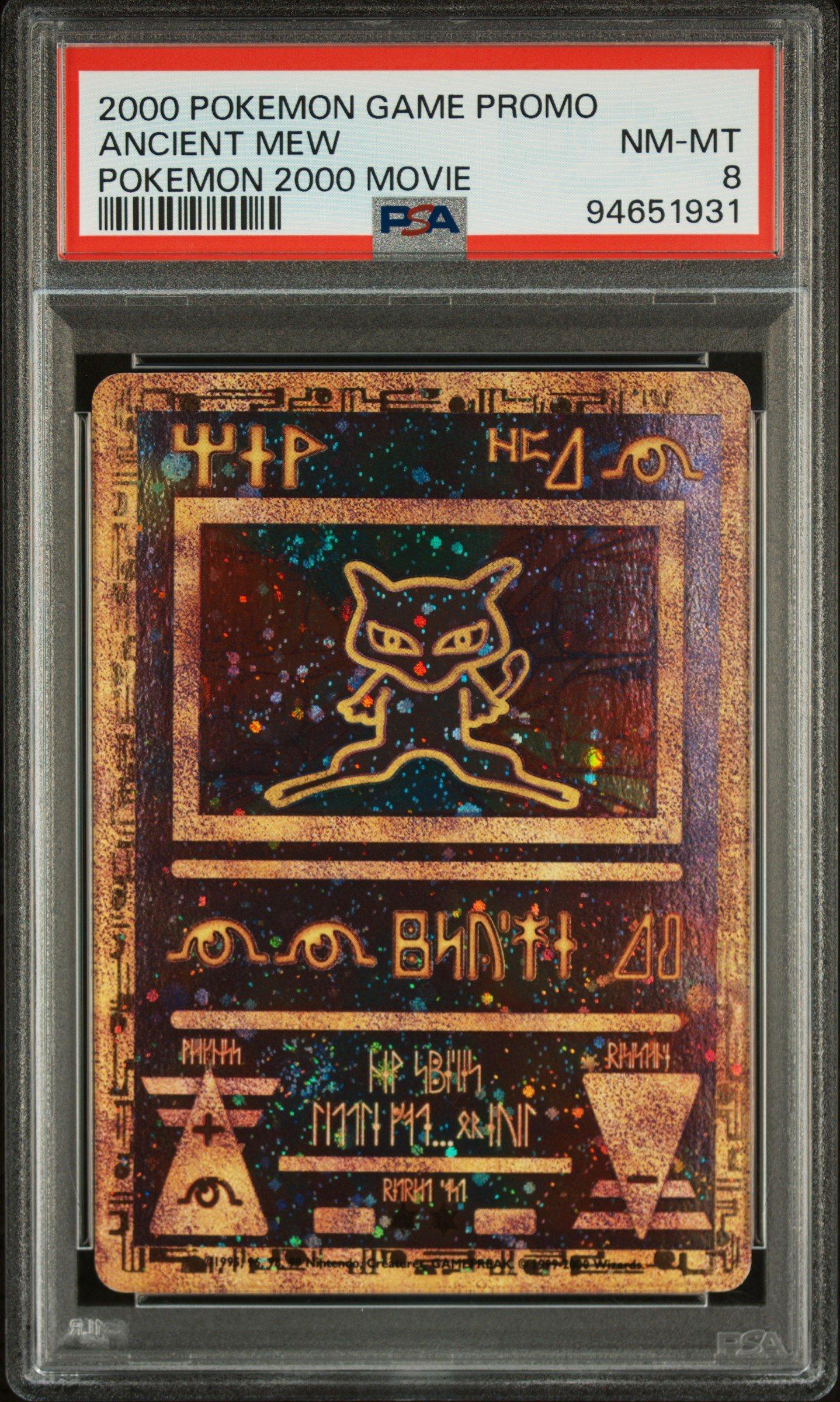 2000 Pokemon Game Movie Ancient Mew Pokemon 2000 Movie PSA 8