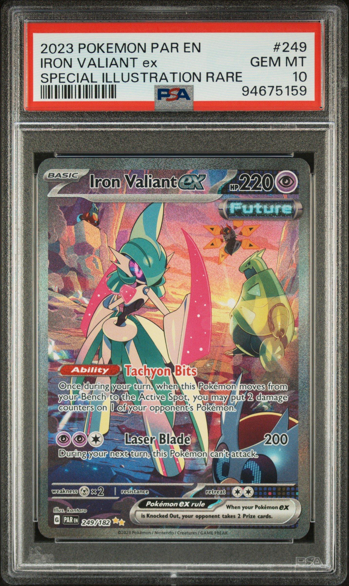 2023 Pokemon Par En-paradox Rift 249 Iron Valiant Ex Special