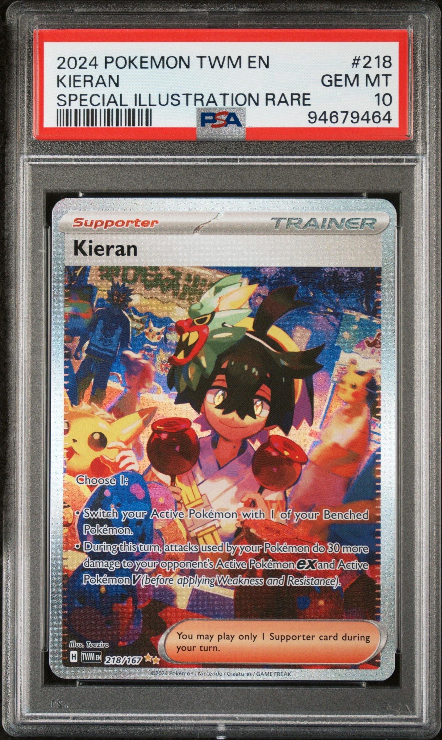 2024 Pokemon Twm En-twilight Masquerade 218 Kieran Special
