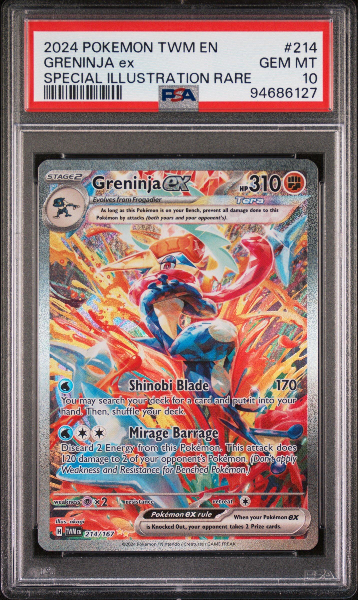 2024 Pokemon Twm En-twilight Masquerade 214 Greninja Ex Special