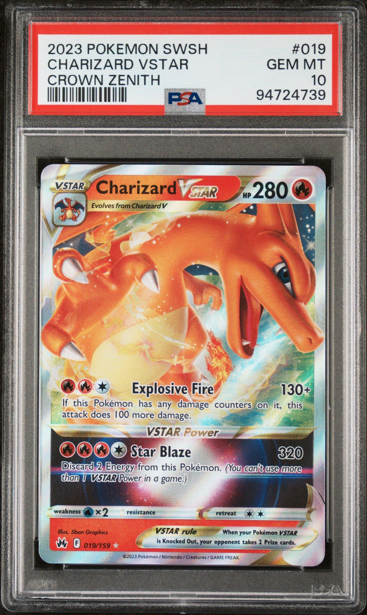 2023 Pokemon Sword And Shield Crown Zenith 019 Charizard Vstar PSA