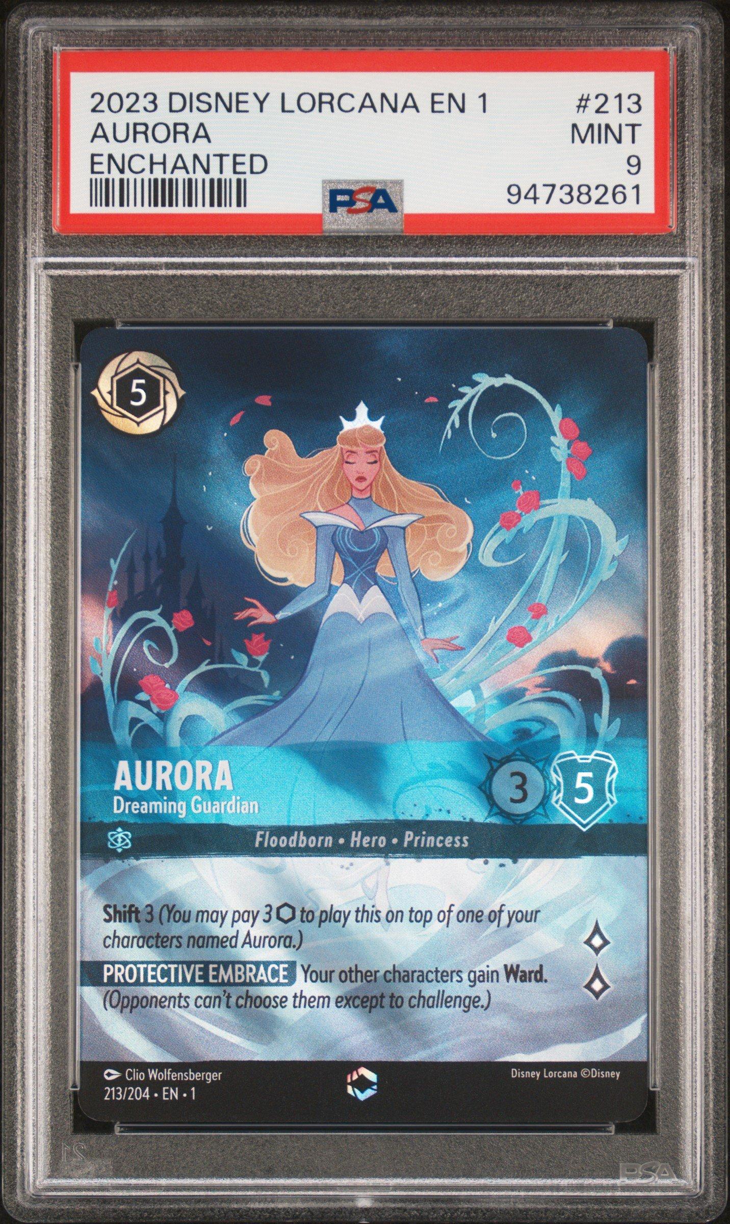 aurora lorcana card Dreaming Guardian Enchanted Japanese  Japan Youkoso Set Name 001-213 Aurora - Dreaming Guardian