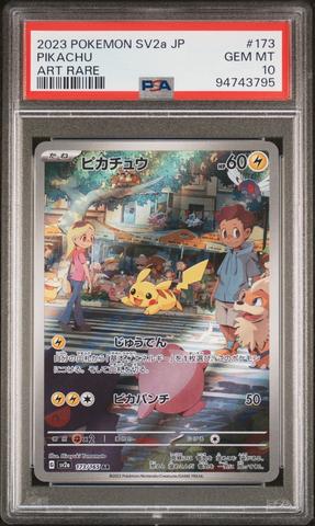 2023 Pokemon Japanese Sv2a-pokemon 151 173 Pikachu Art Rare PSA 10