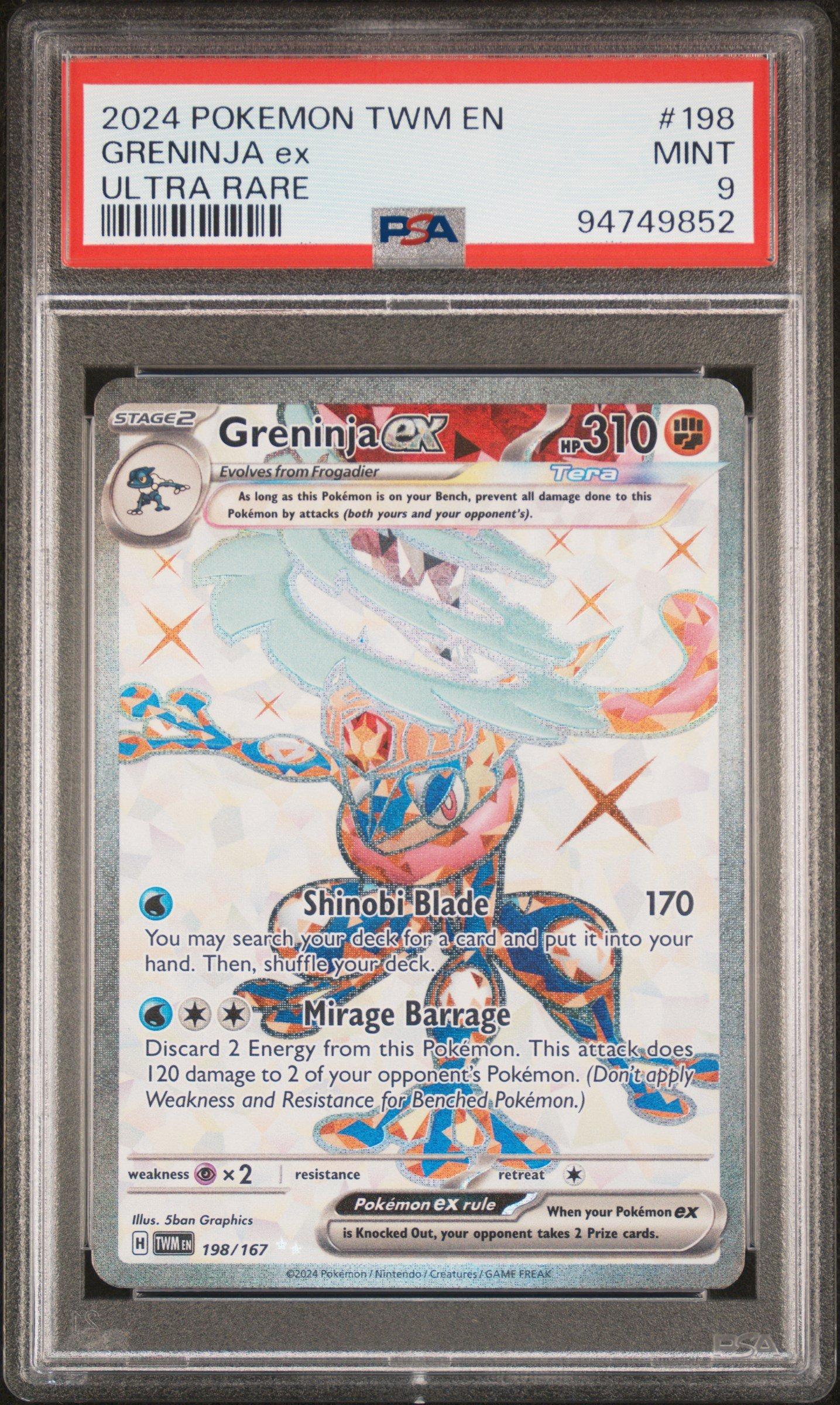 2024 Pokemon Twm En-twilight Masquerade 198 Greninja Ex Ultra Rare