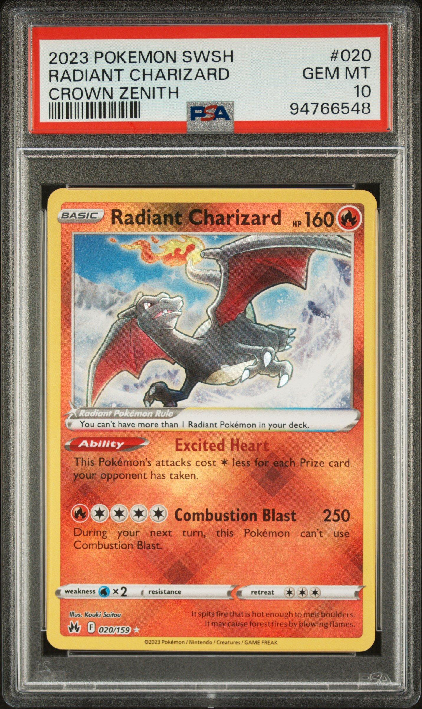 2023 Pokemon Sword And Shield Crown Zenith 020 Radiant Charizard