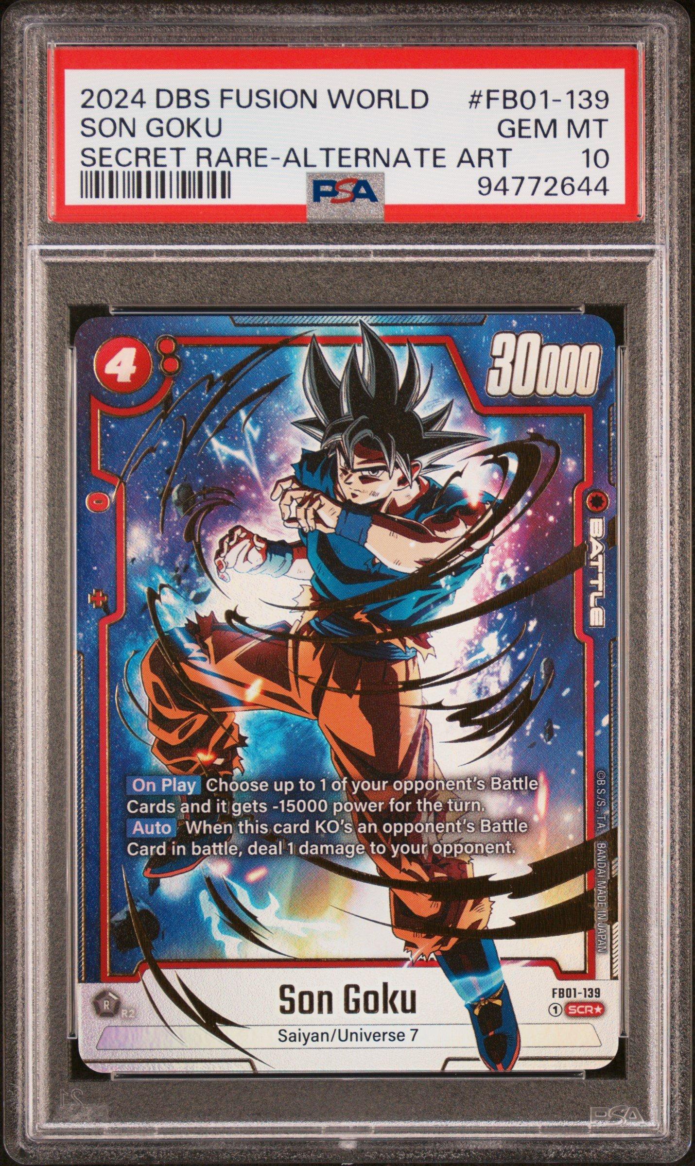 2024 Dragon Ball Super Card Game Fusion World Awakened Pulse Fb01-139 Son  Goku Secret Rare-alternate Art PSA 10 | GameStop