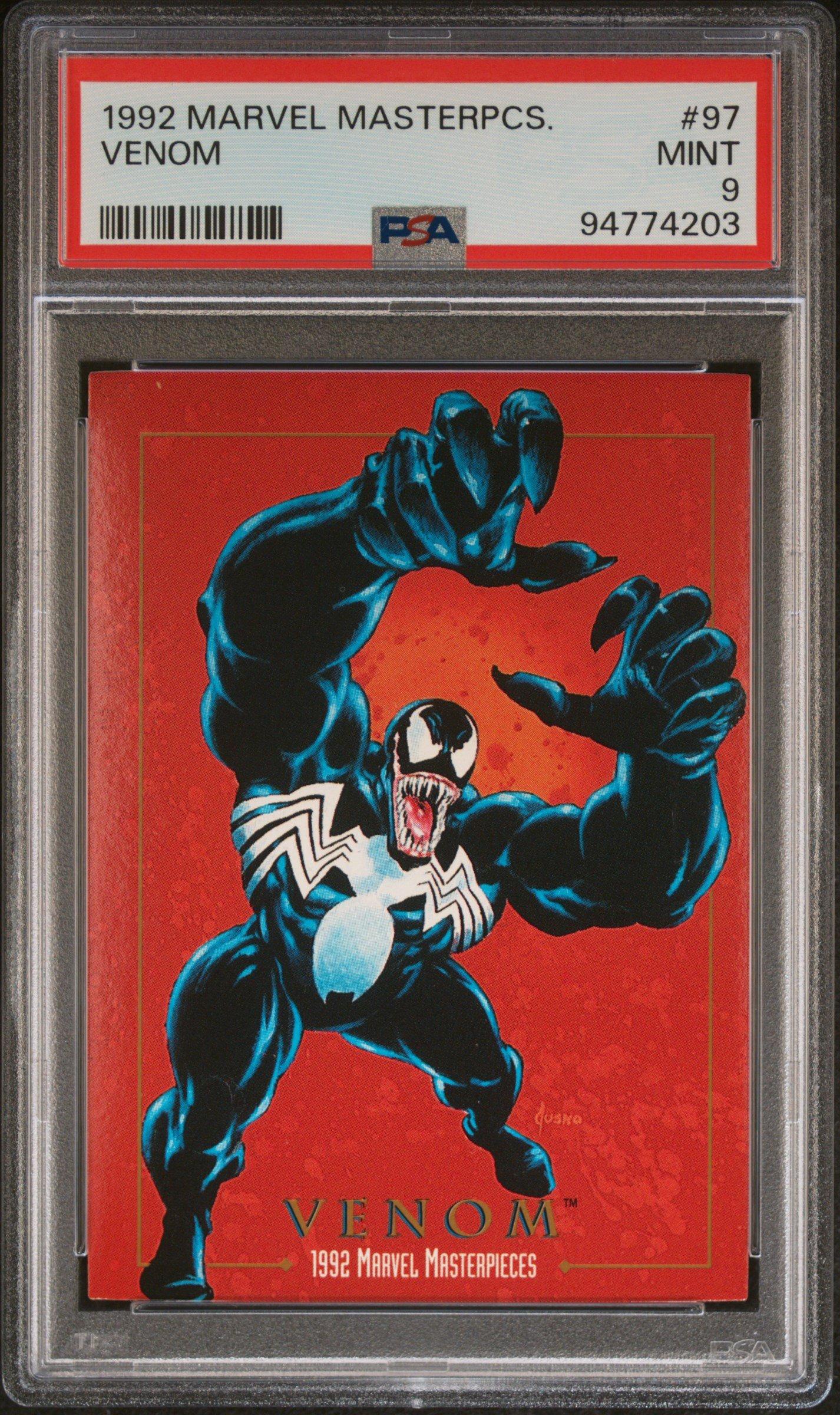 1992 Marvel Masterpieces 97 Venom PSA 9